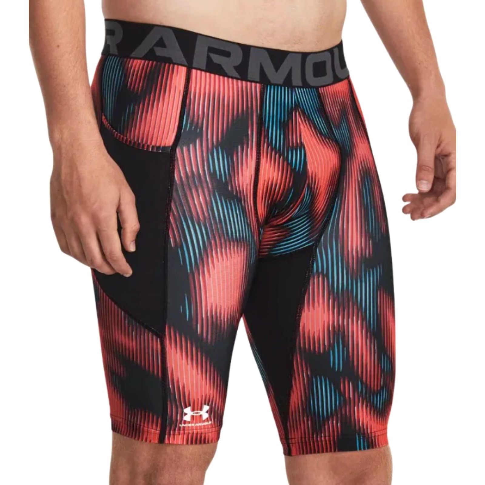 Under Armour Under Armour Long Shorts 10” Mens Compression Tights 1380919-628 S Red Size US 29 - 3 Thumbnail