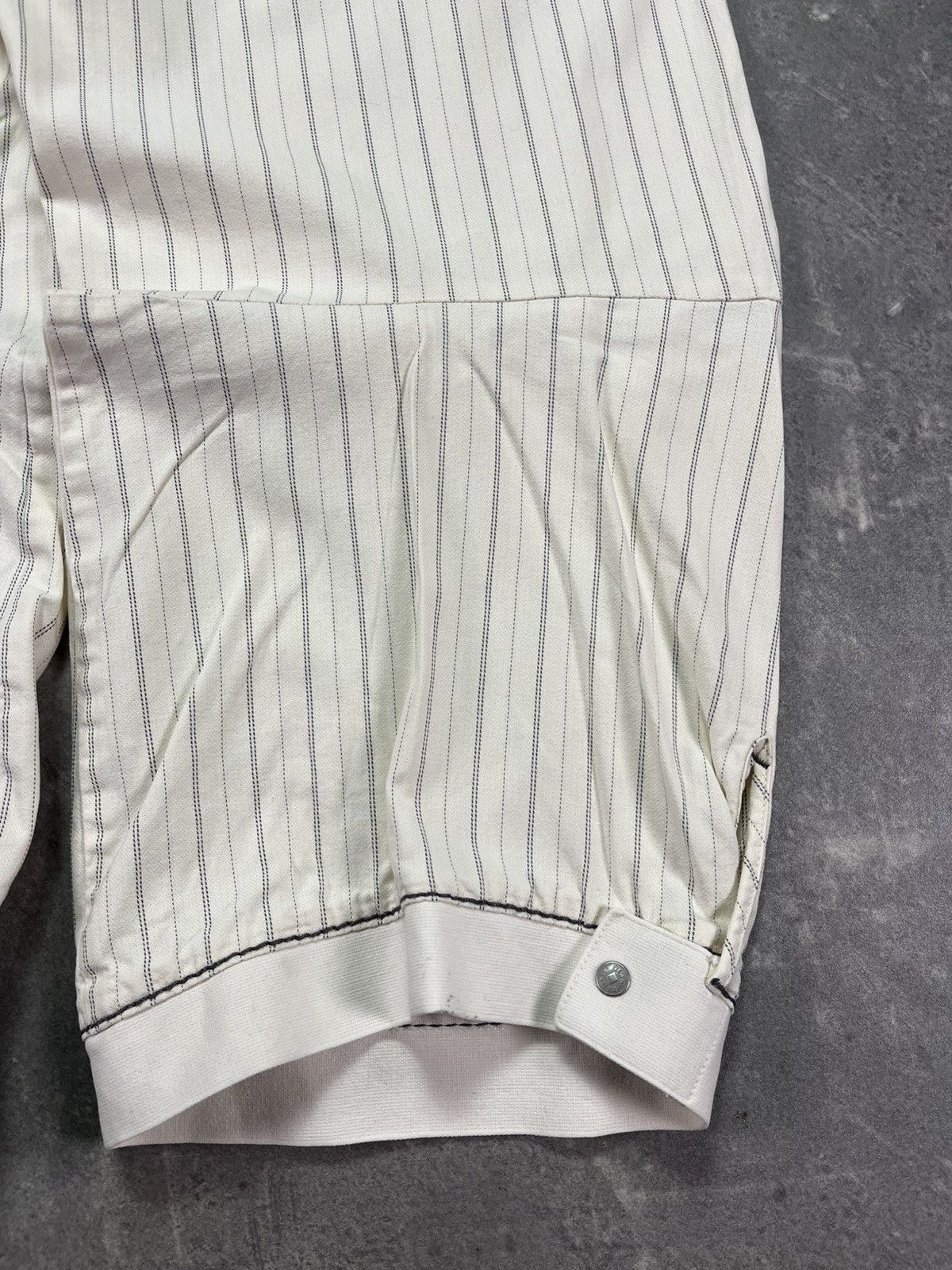 Marithe + Francois Girbaud 00s Marithe + Francois Girbaud Striped Loose Shorts 30 Size 30" / US 8 / IT 44 - 17 Thumbnail