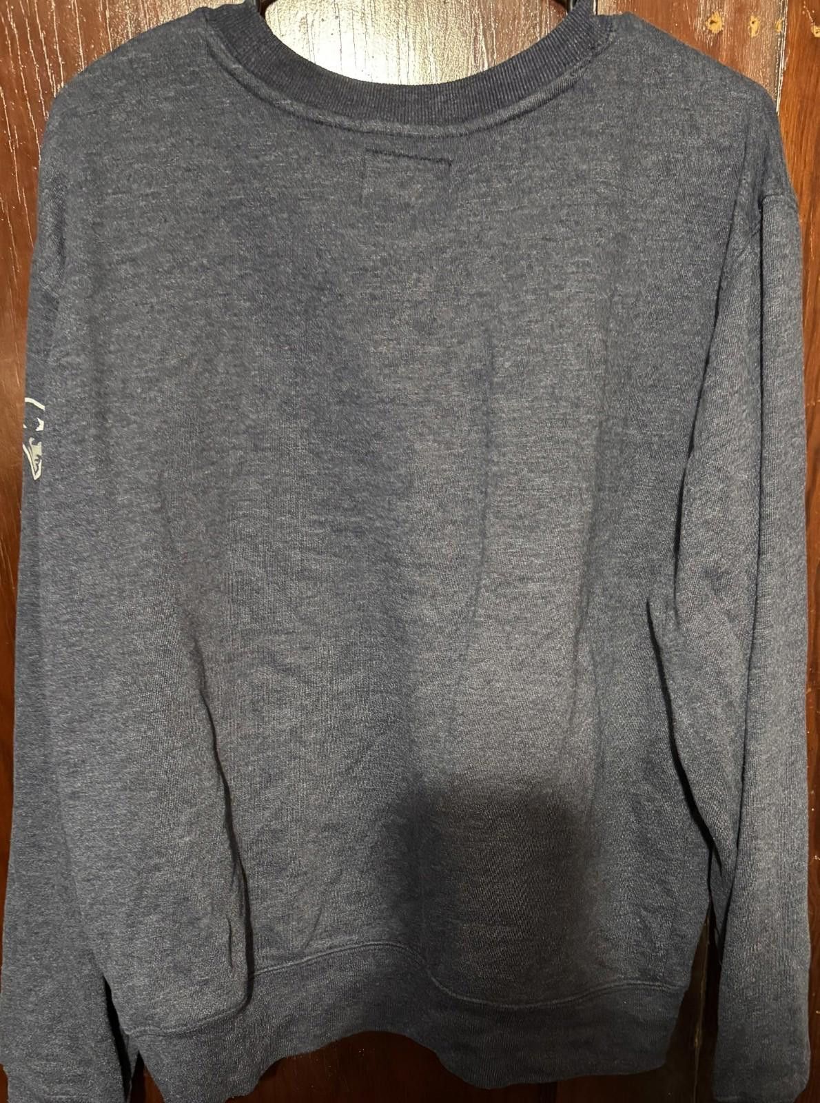 47 New England Patriots 47 Brand Crewneck Sweatshirt Men L Blue Size ONE SIZE - 2 Thumbnail