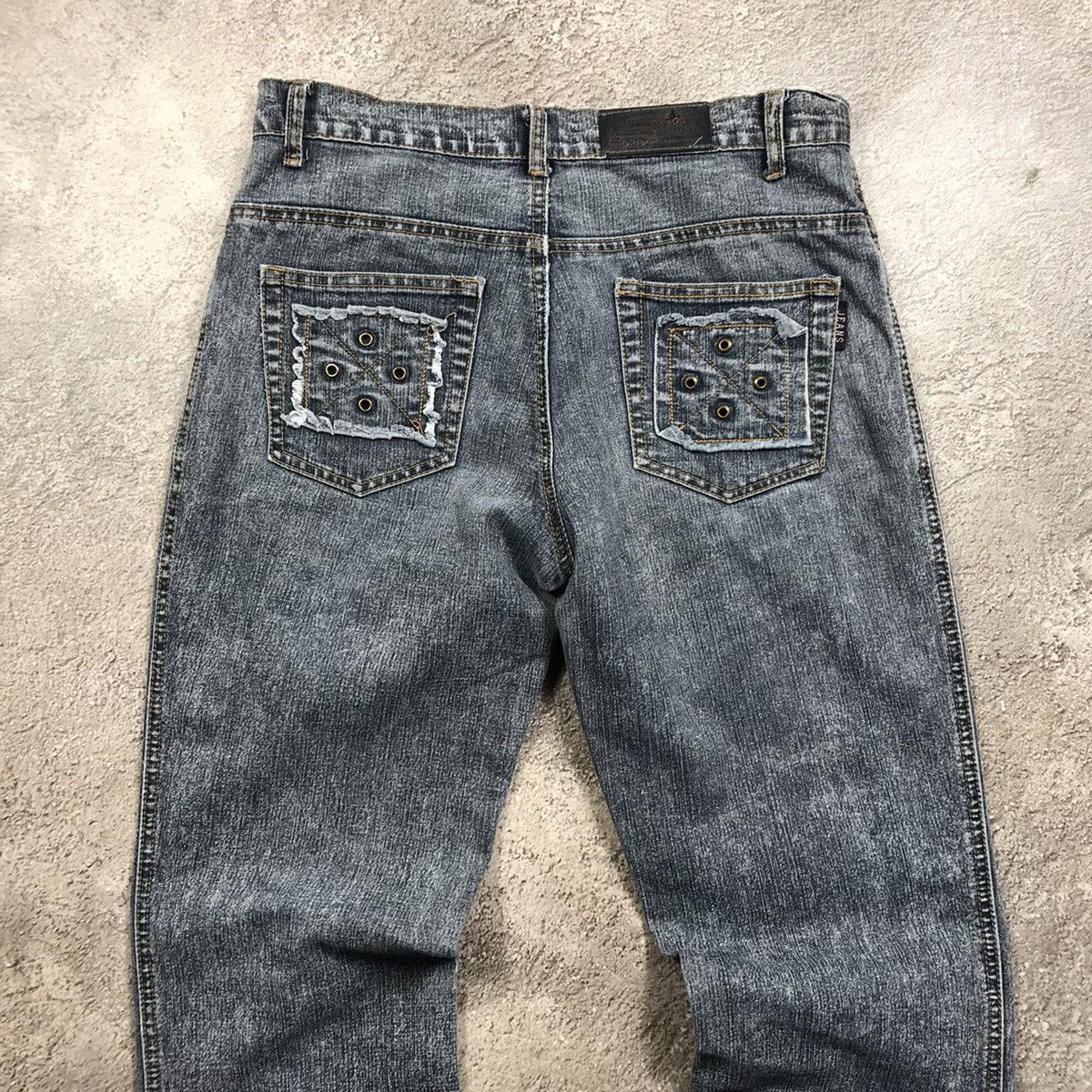 Vintage Vintage 90s Distressed Baggy Jeans Grunge Thrashed Denim 29 Size 29" - 5 Thumbnail