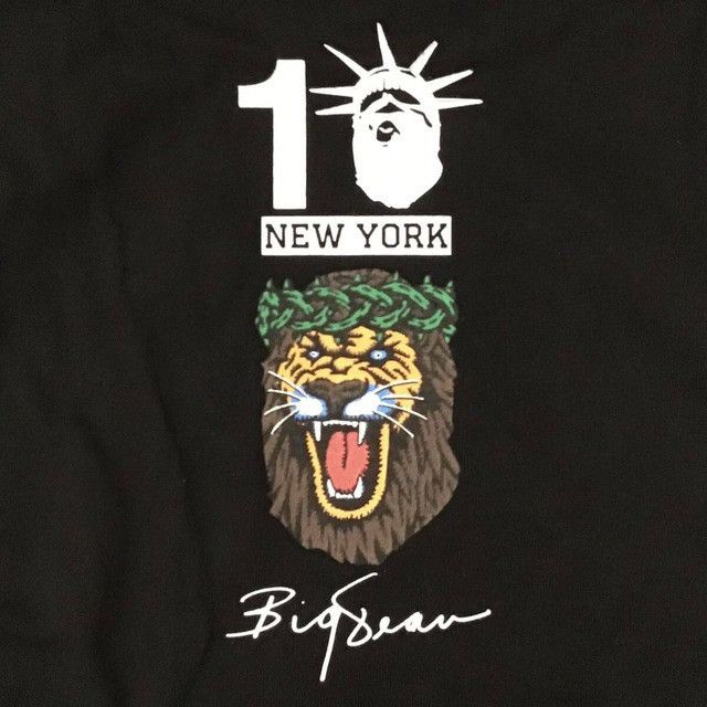 Bape × Big Sean BAPE × BIG SEAN NYC 10th Anniversary Milo College T-shirt Size US L / EU 52-54 / 3 - 4 Thumbnail