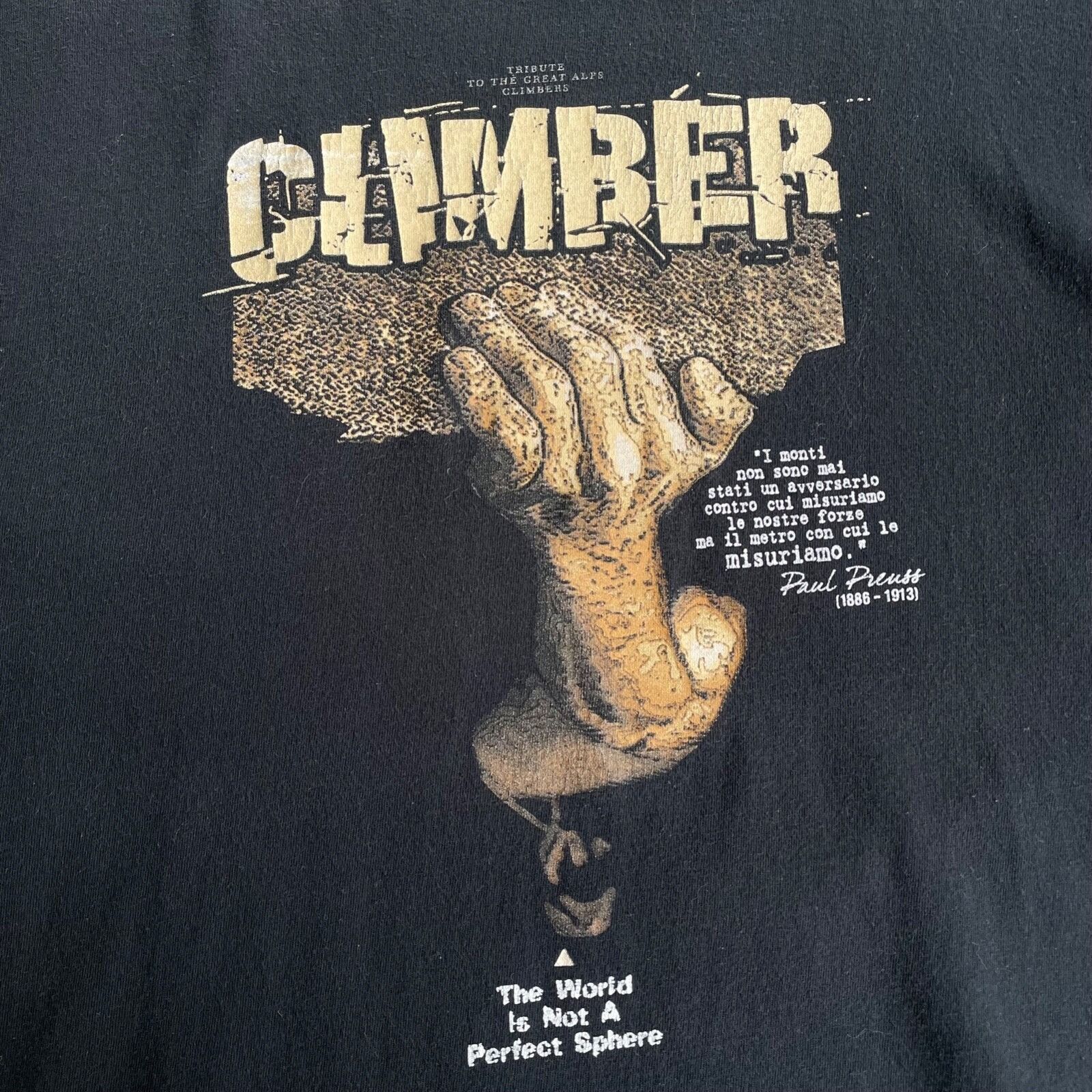 Vintage Light Hunter Paul Preuss Climber Graphic T Shirt 9204AC Size US S / EU 44-46 / 1 - 2 Thumbnail