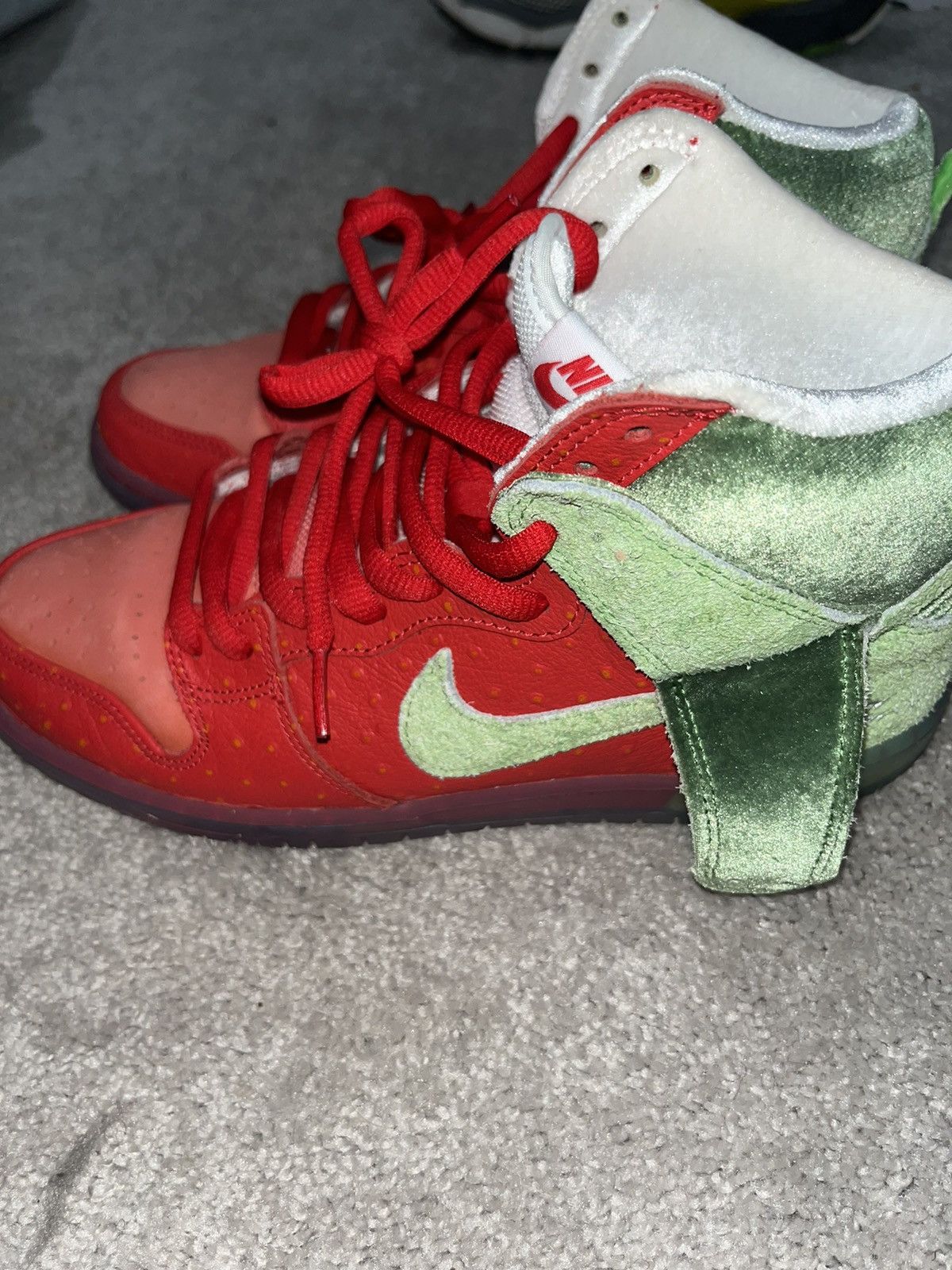 Nike Nike dunk SB high “strawberry cough” Size US 8 / EU 41 - 7 Thumbnail