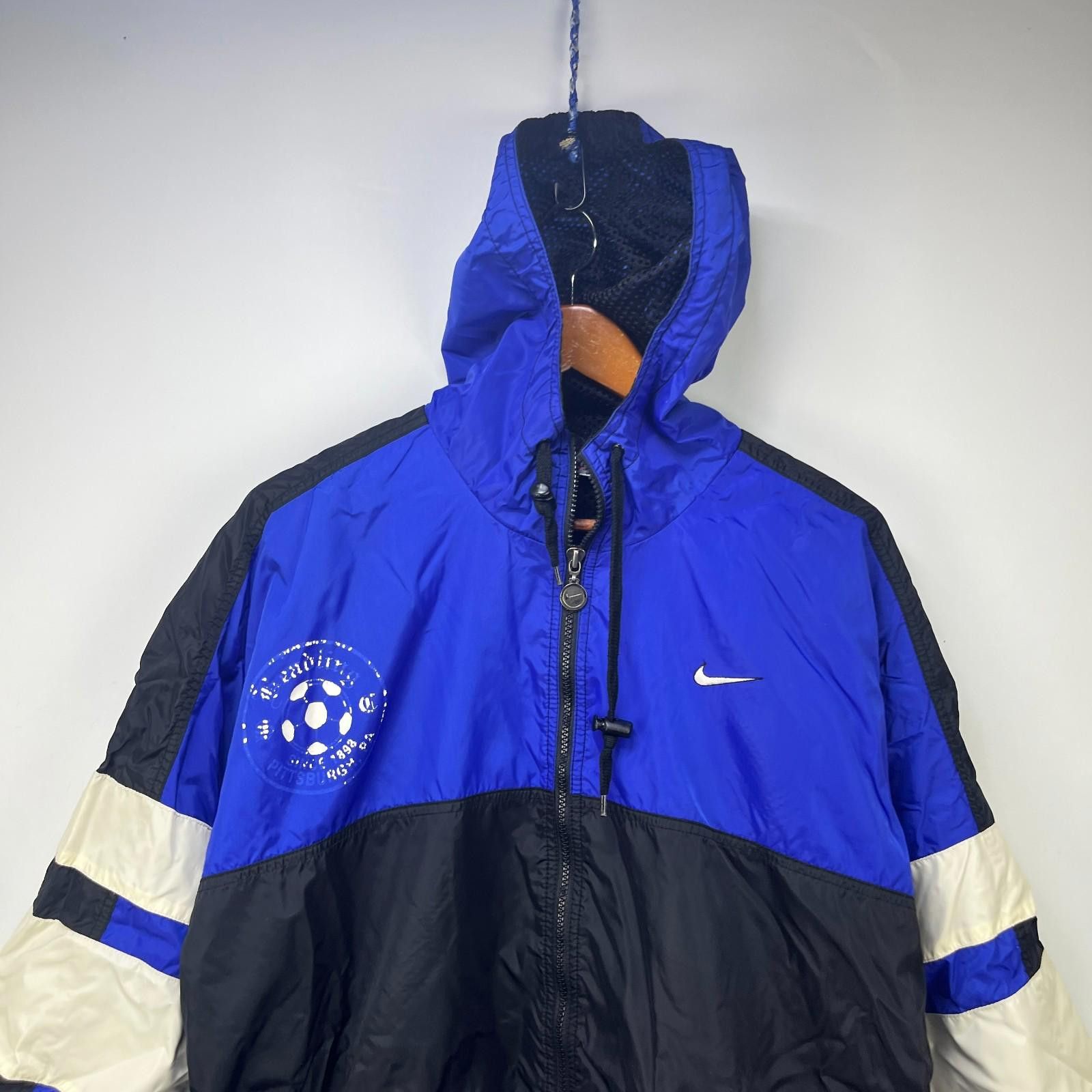 Nike Vintage 90s Nike USA Windbreaker Jacket Medium Pittsburgh Size US M / EU 48-50 / 2 - 4 Thumbnail