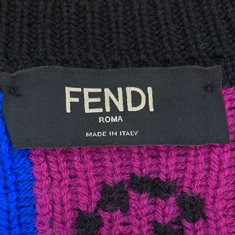 Fendi Fendi Black Logo Wool Long Sleeve Sweater Size US L / EU 52-54 / 3 - 5 Thumbnail