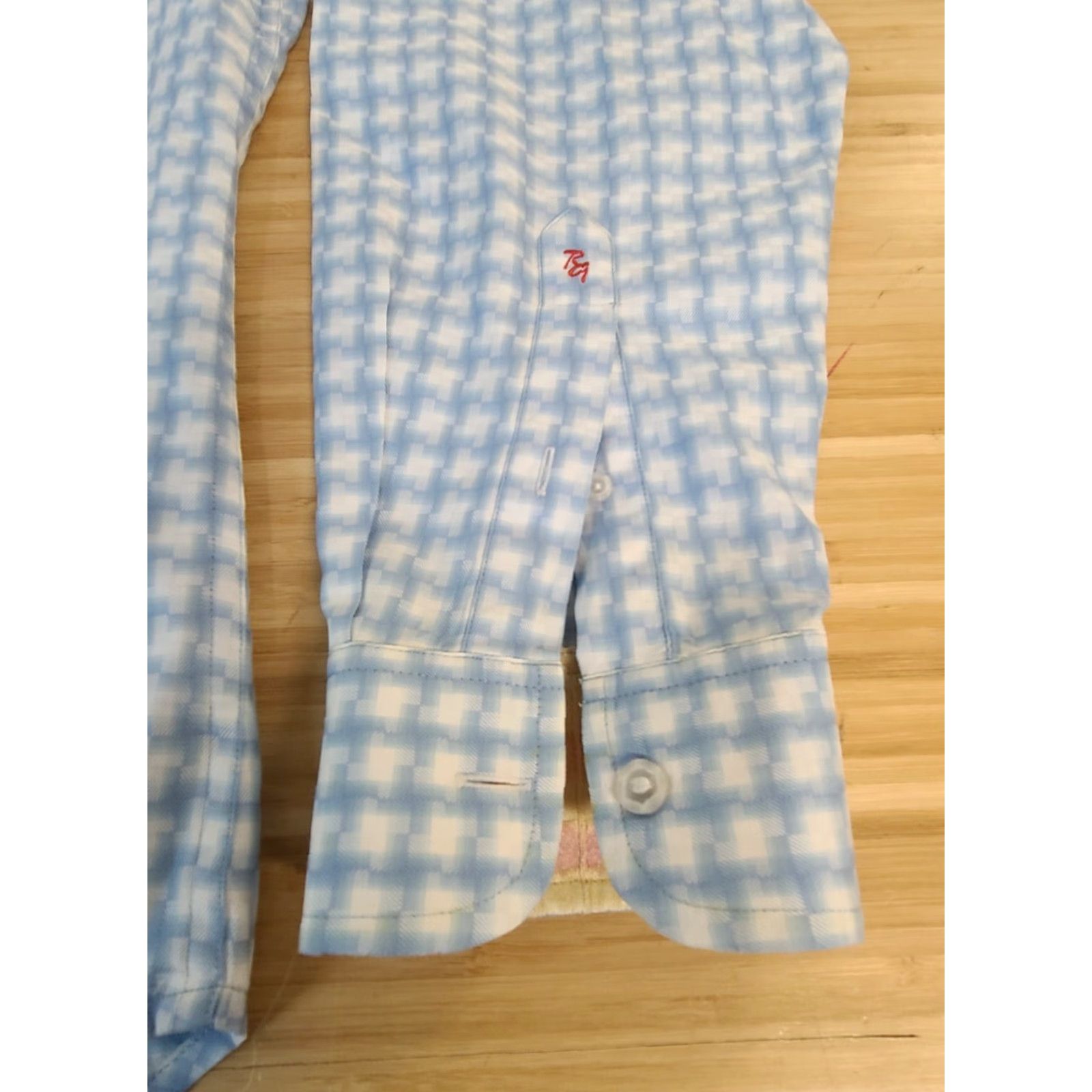Robert Graham Robert Graham Gingham Plaid Blue White Long Sleeve Button-Up Shirt Size US L / EU 52-54 / 3 - 2 Thumbnail