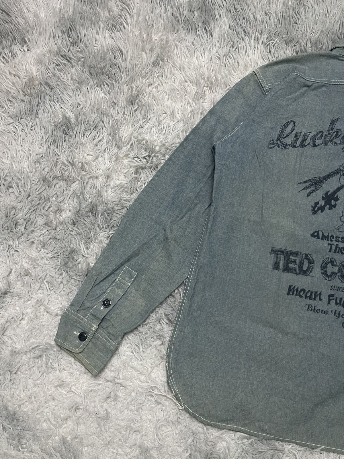 Tedman 90s TED COMPANY DENIM WORKWEAR SHIRT Size US L / EU 52-54 / 3 - 16 Thumbnail