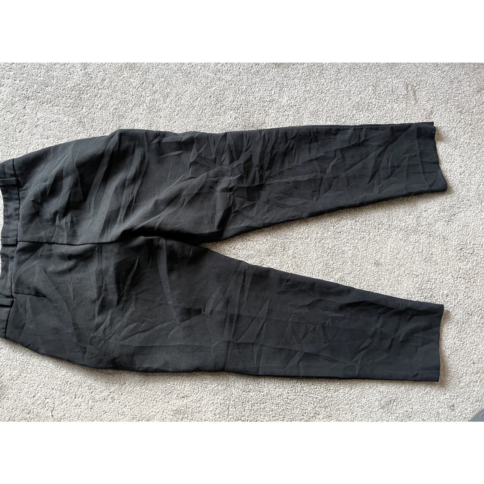 Kenneth Cole KENNETH COLE NY Black Dress Pants Women Size 8 Mid Rise Straight Tapered Leg Cotton Blend Size 30" / US 8 / IT 44 - 3 Thumbnail