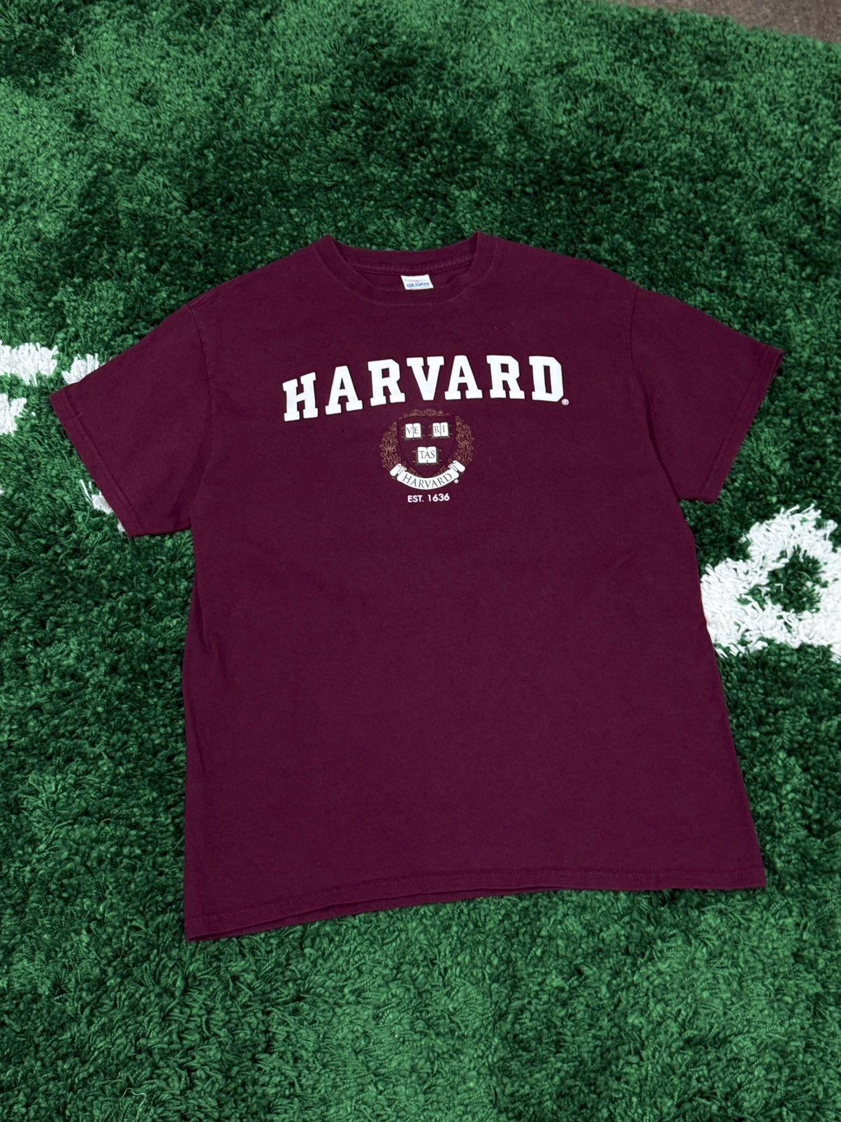 Vintage Vintage Harvard University College Crest Logo Tee Medium Ivy Size US M / EU 48-50 / 2 - 1 Thumbnail