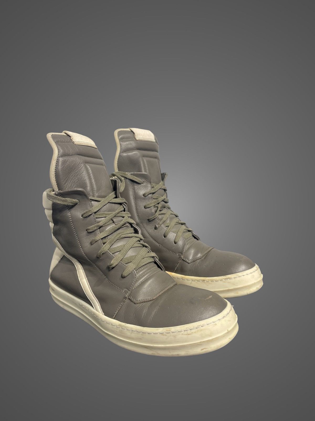 Rick Owens Rick Owens Grey Geobasket Size US 8 / EU 41 - 1 Thumbnail
