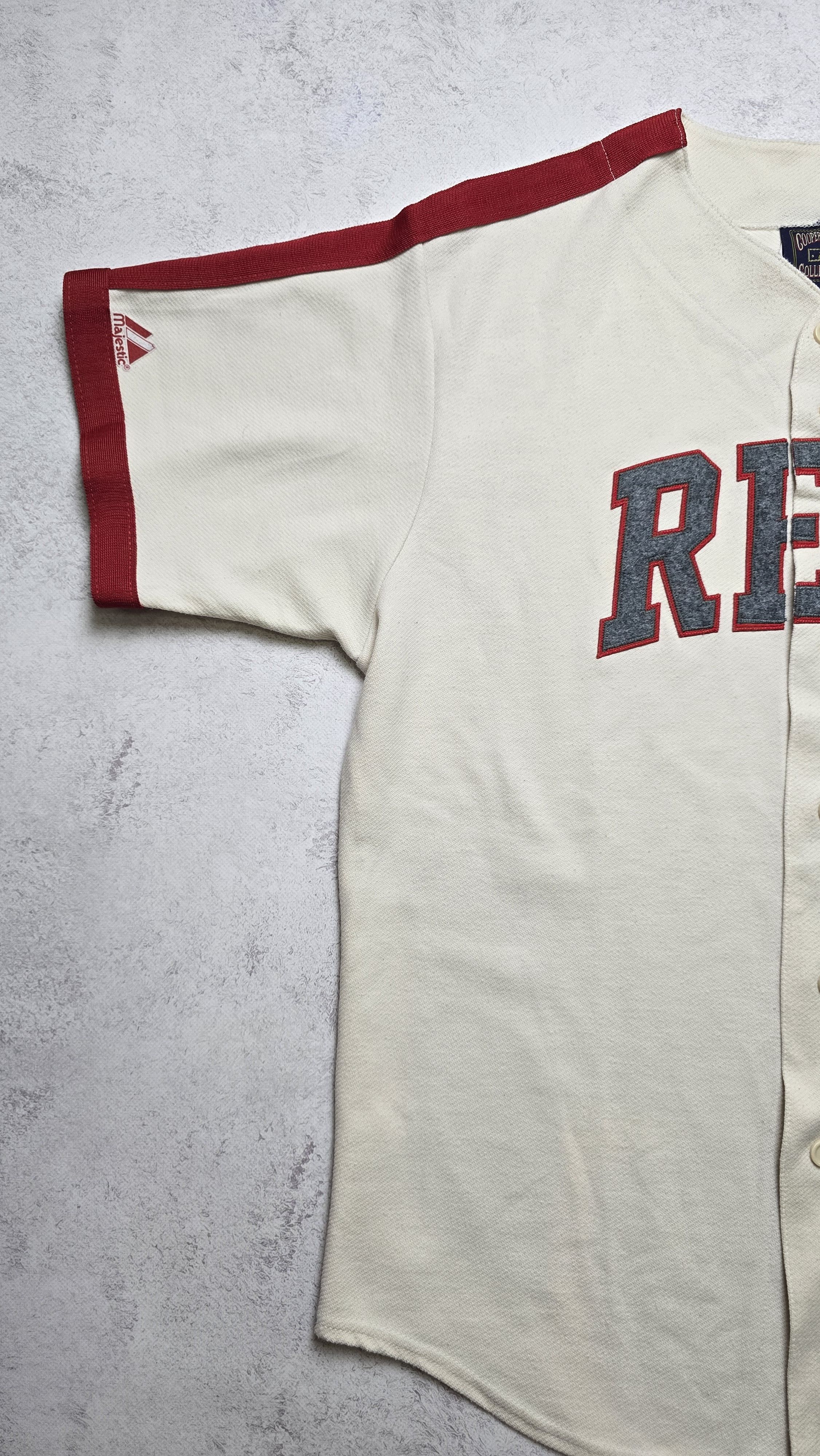 Majestic VTG Cincinnati Reds Cooperstown Collection Baseball Jersey Size US L / EU 52-54 / 3 - 4 Thumbnail