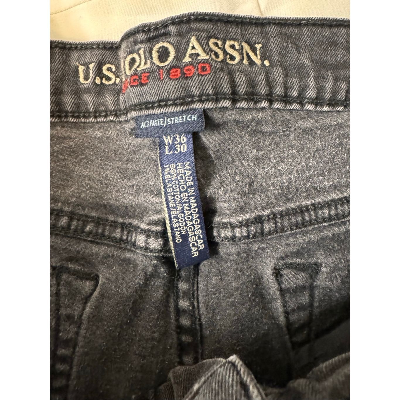 U.S. Polo Assn. U.S. Polo Assn. Activate Stretch Jeans Black W36 L30 Men’s D Size US 36 / EU 52 - 8 Thumbnail