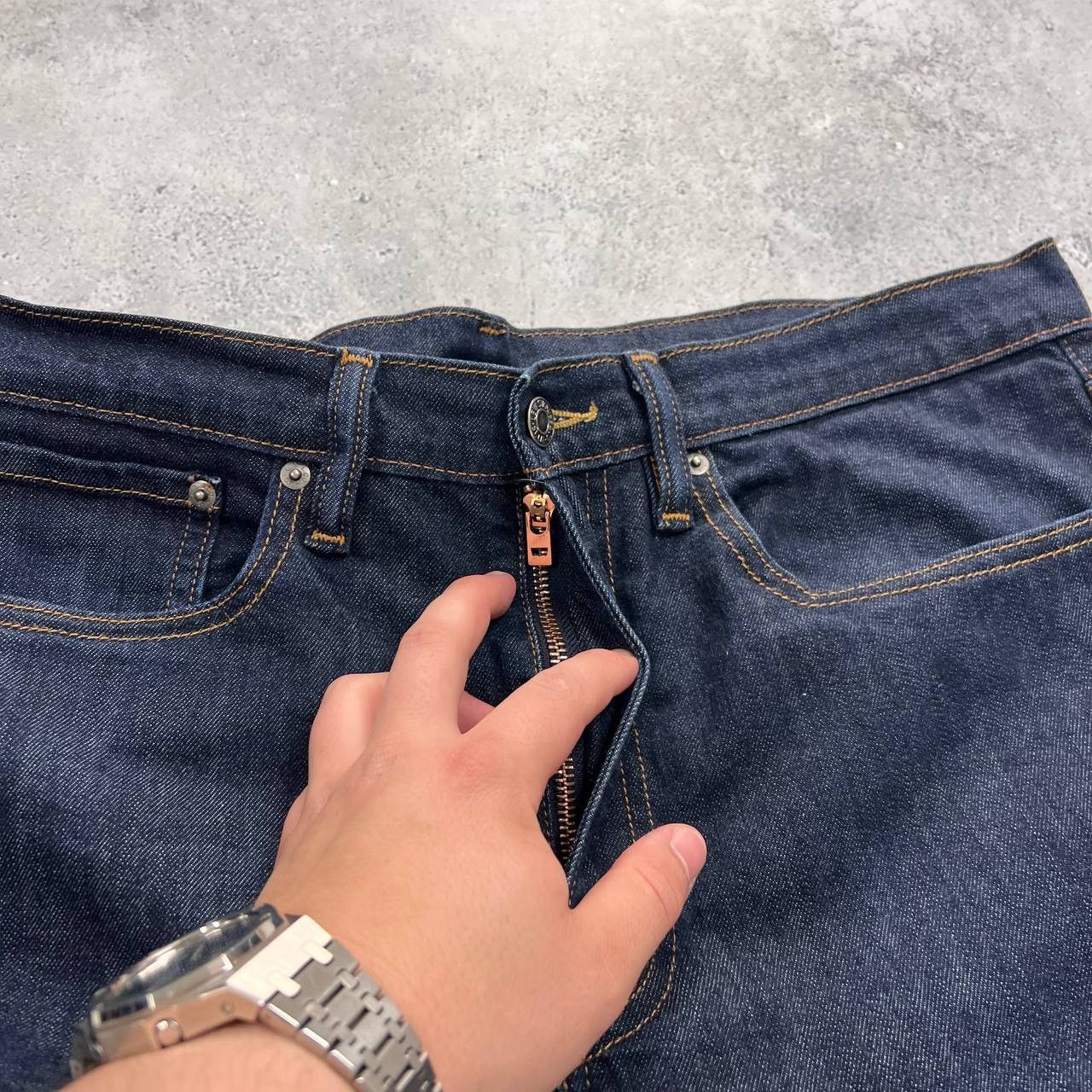 Levi's Levis 522 Commuter Slim Tapered Reflective Selvedge Jeans Size US 36 / EU 52 - 12 Thumbnail