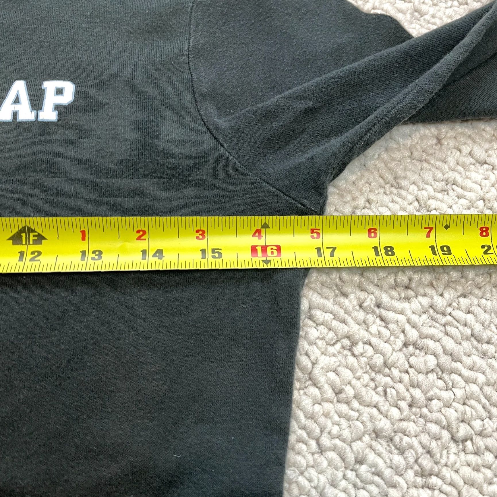 Gap Gap Shirt Juniors Small Black Long Sleeve Soft Cotton Solid Basic Casual Top Size S / US 4 / IT 40 - 6 Thumbnail