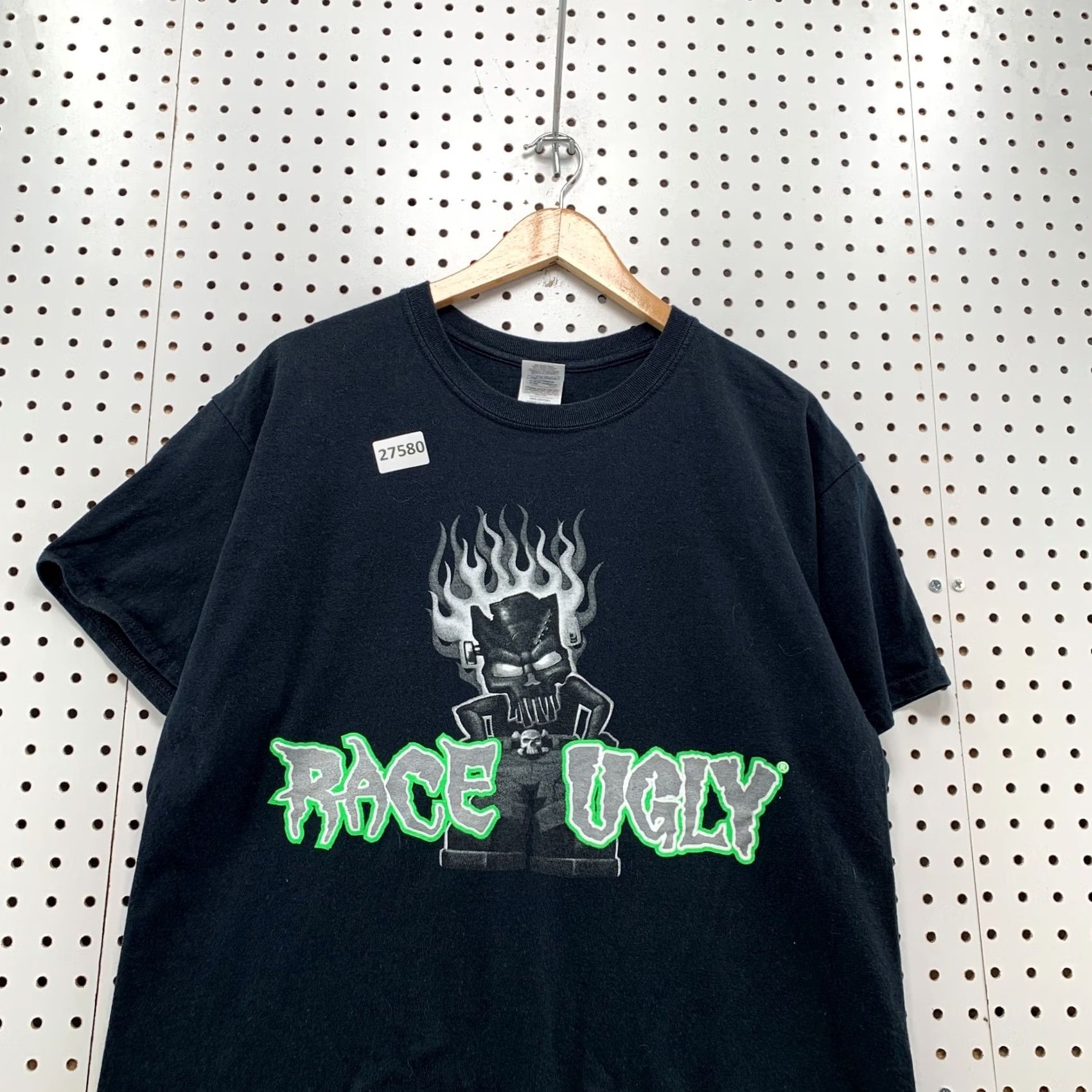 Gildan Race Ugly Shirt Funny Prius Quote Black Green Flames Mens Large 21.5x28 Adult Large Black Green Flames Prius Joke Quote T-Shirt Nike? Size US L / EU 52-54 / 3 - 3 Thumbnail