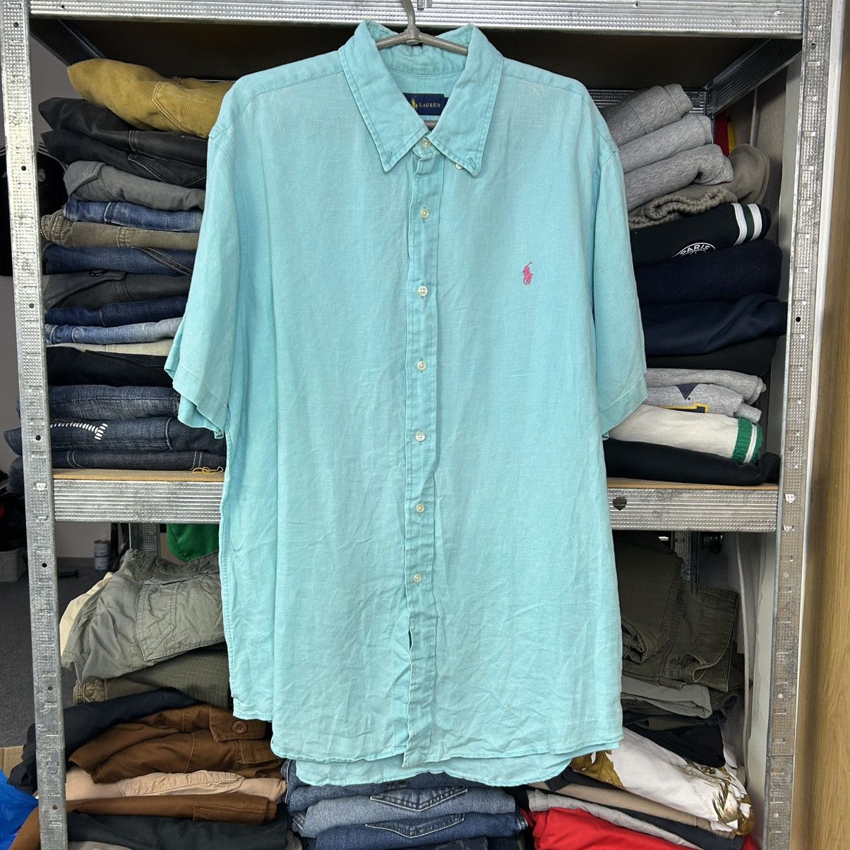 Polo Ralph Lauren Luxury Polo Ralph Lauren Linen 100% Basic button shirt Size US XL / EU 56 / 4 - 1 Thumbnail
