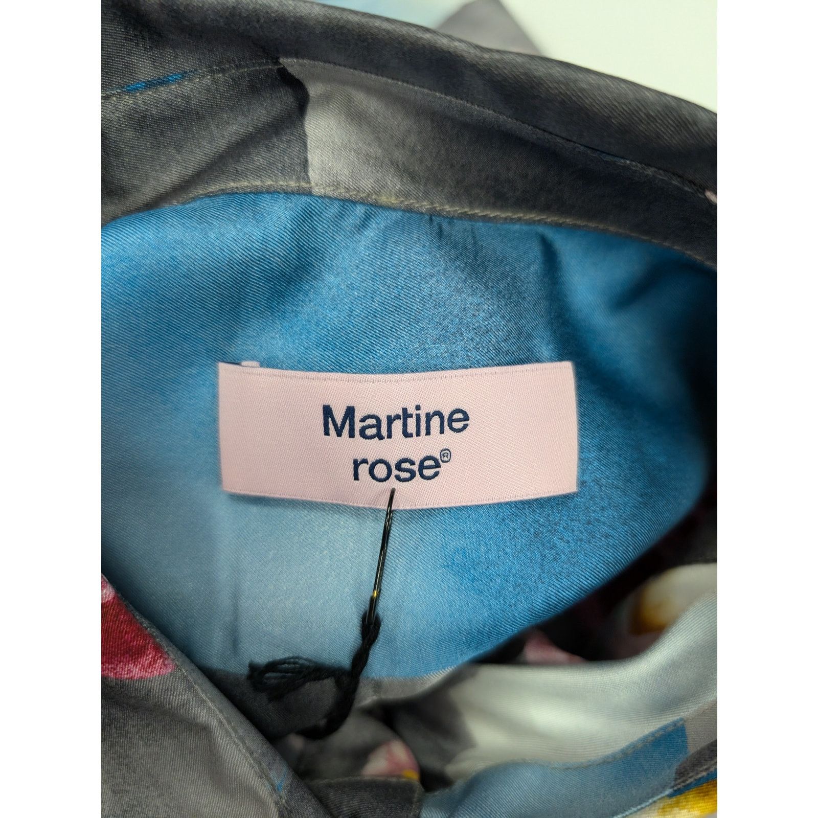 Martine Rose o1rshd1 Classic Shirt Today Floral in Blue/Steel Size US L / EU 52-54 / 3 - 16 Thumbnail