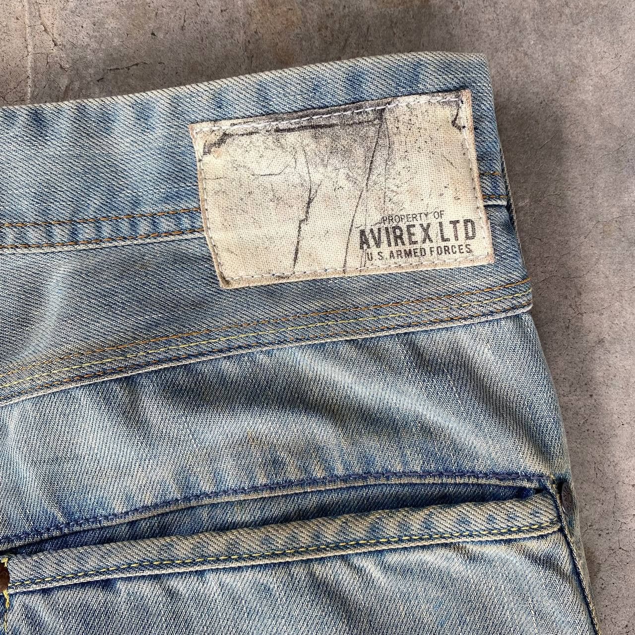 Avirex VINTAGE AVIREX BUSHPANT DENIM RUSTY WASH DIRTY STRAIGHT LEG Size US 30 / EU 46 - 10 Thumbnail
