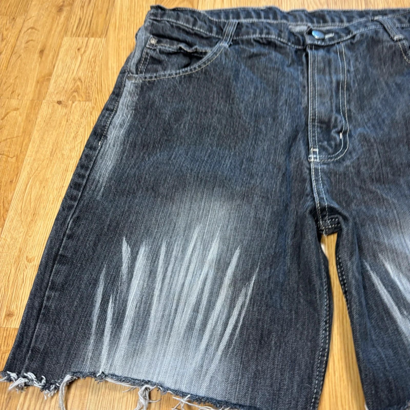 Japanese Brand Raw Blue Denim Shorts W34 Size US 34 / EU 50 - 3 Thumbnail