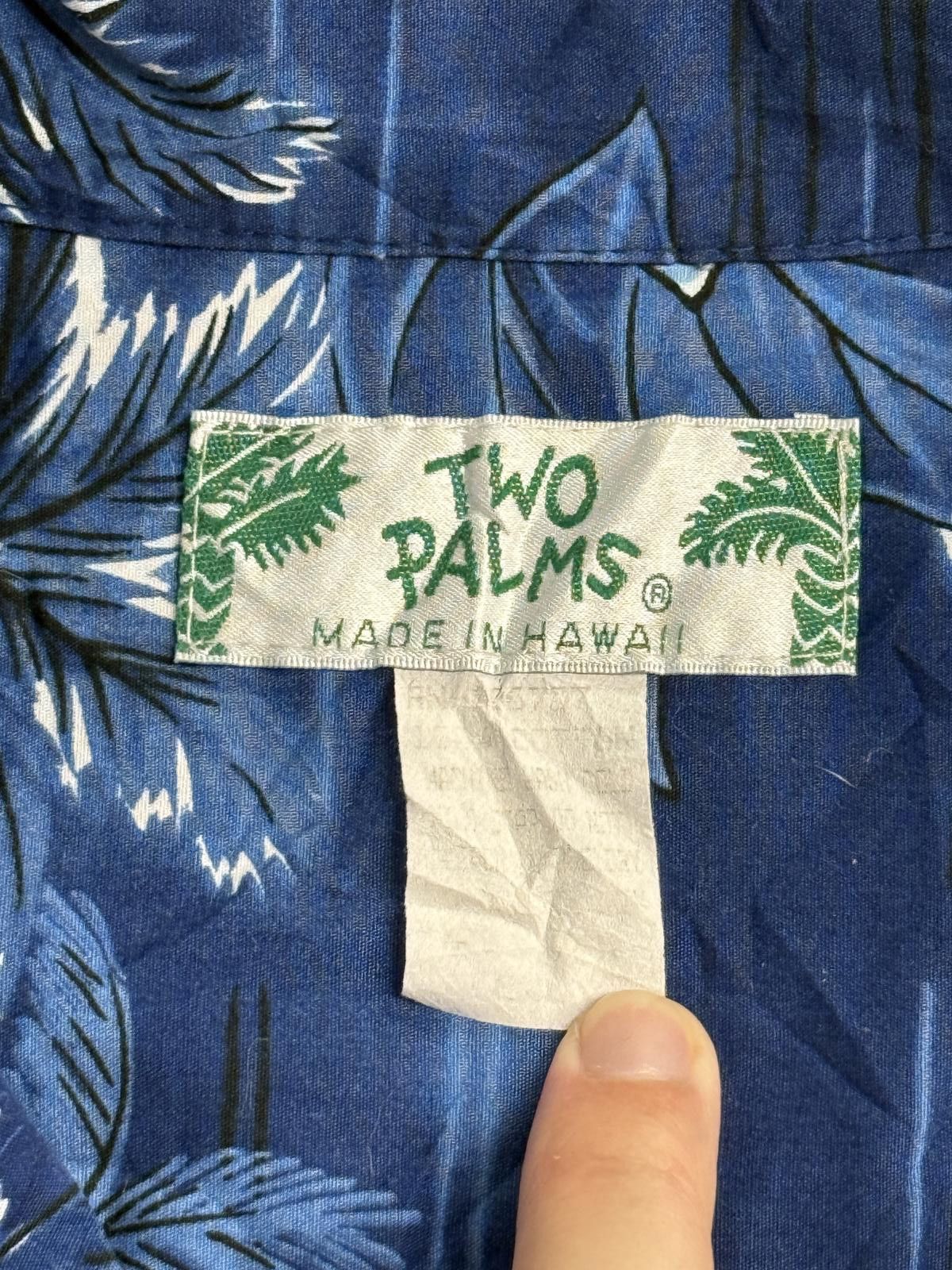 Other Two Palms Mens Hawaiian Shirt Plumeria Made in Hawaii Shirt Size US L / EU 52-54 / 3 - 2 Thumbnail