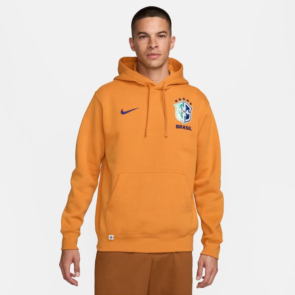 Nike Nike 2024-25 Brazil Men's NSW Club PO Hoodie Size Size US L / EU 52-54 / 3 - 1 Thumbnail