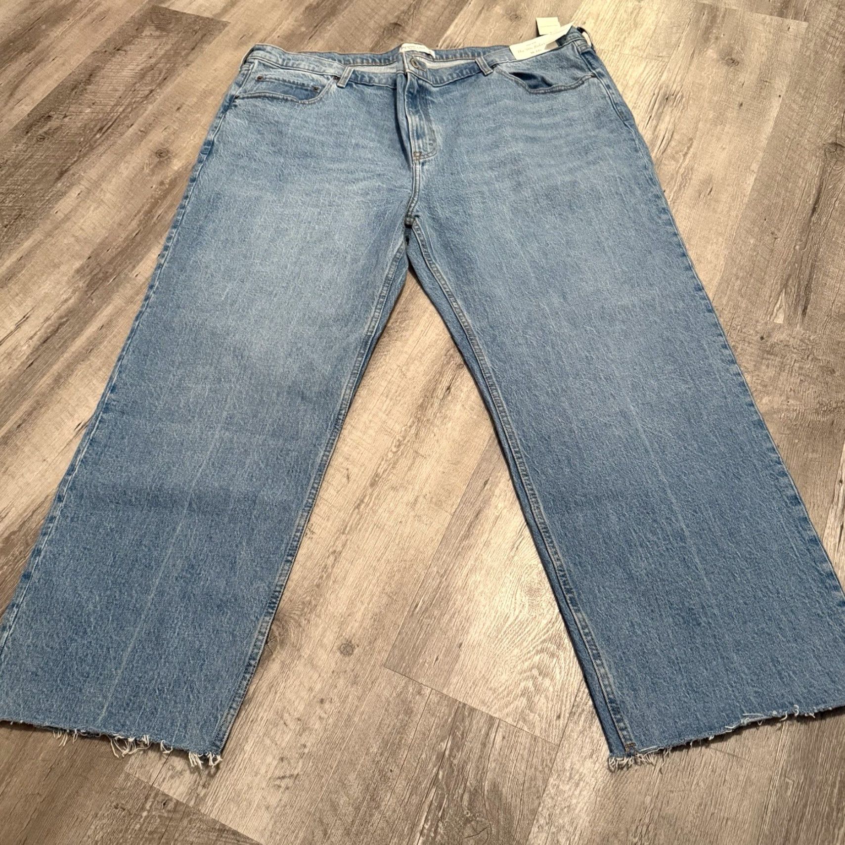 Abercrombie & Fitch Abercrombie & Fitch The 90s Relaxed Jean High Rise Womens 36 22 Short Blue NEW Size 32" / US 10 / IT 46 - 7 Thumbnail