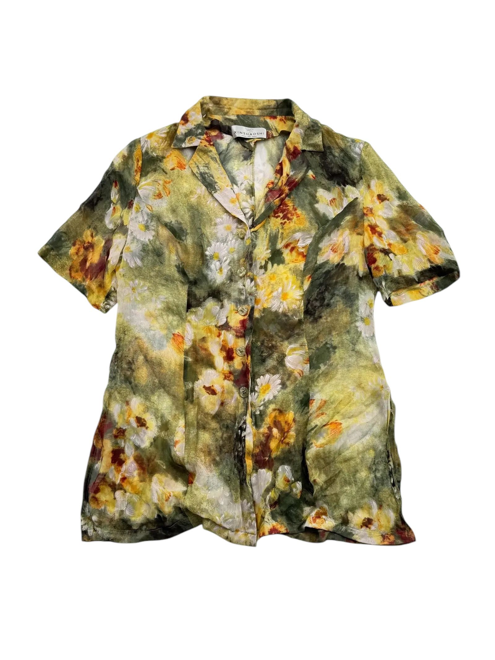 Other Vintage Mesh Shirt M86D15(E77)(V79) Size US S / EU 44-46 / 1 - 1 Thumbnail