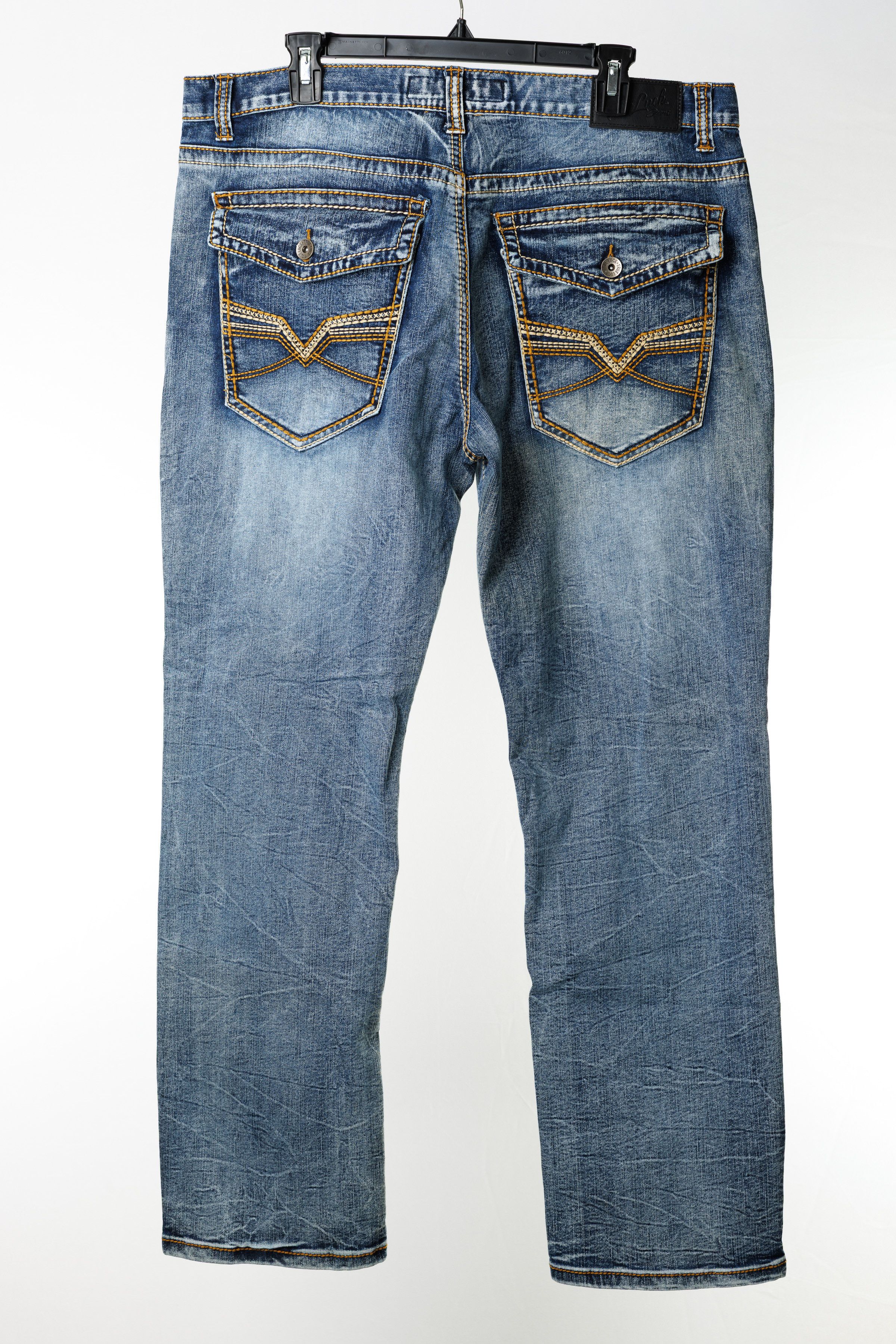 Other True Luck Jeans 38x32 – Medium Wash, Flap Pockets Size US 38 / EU 54 - 1 Thumbnail