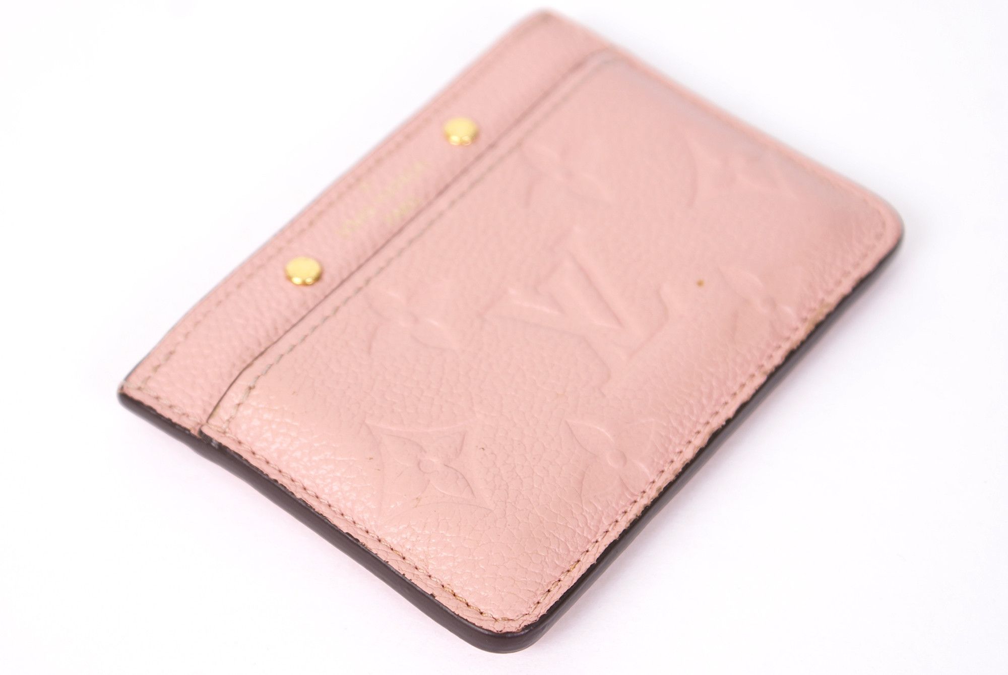 Louis Vuitton Louis Vuitton Monogram Empreinte Leather Card Holder Rose Size ONE SIZE - 11 Thumbnail
