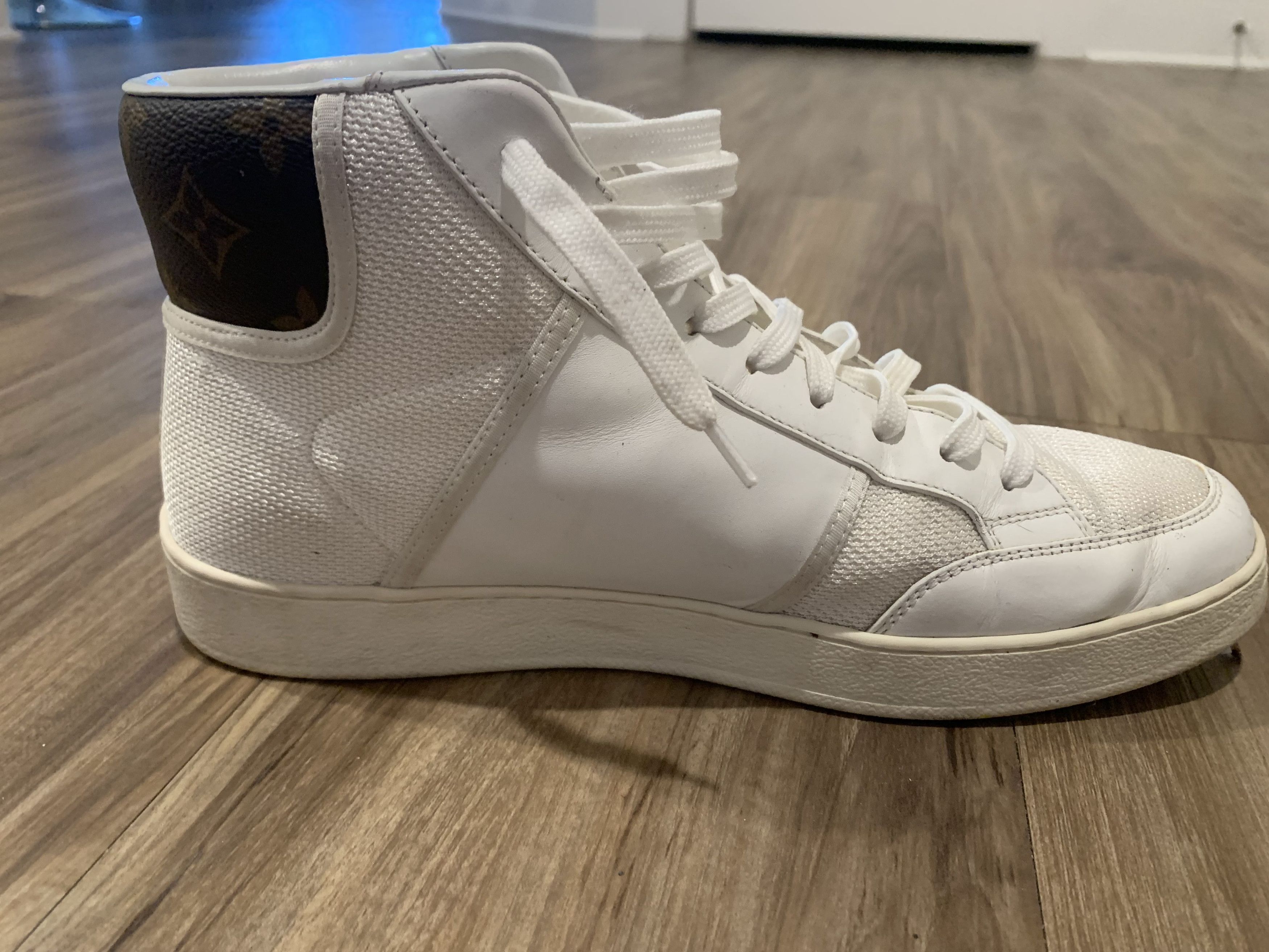 Louis Vuitton LOUIS VUITTON High Top Sneakers Rivoli Mesh Zip Monogram Size US 7.5 / EU 40-41 - 7 Thumbnail