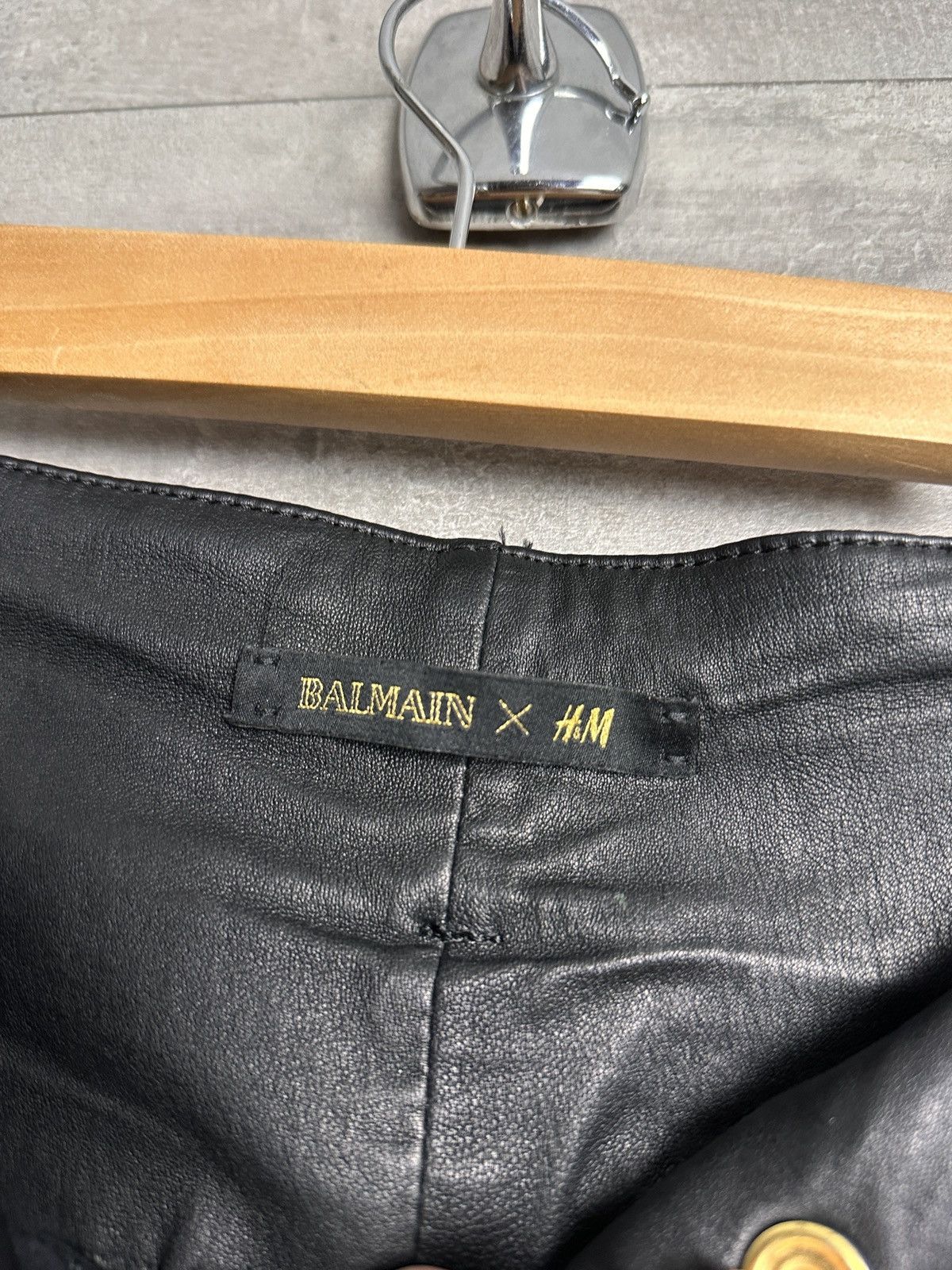 Balmain Balmain x H&M Leather biker Pants Size 25" / US 0 / IT 36 - 8 Thumbnail