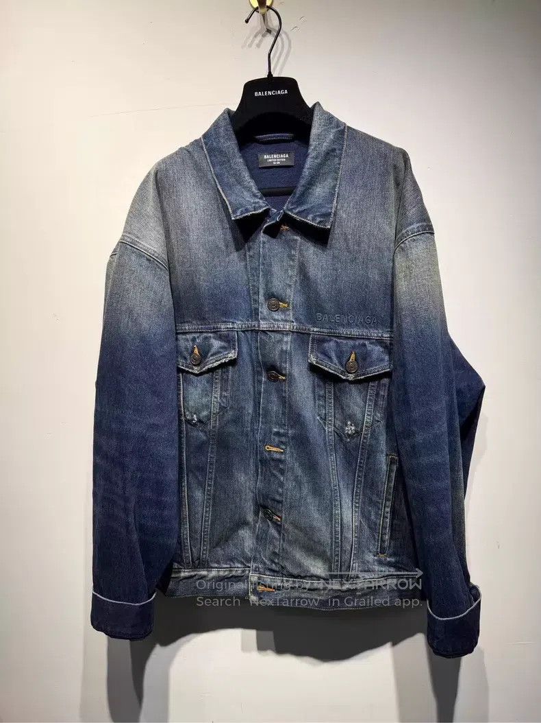 Balenciaga Balenciaga Paris Limited Edition Denim Jacket Size US XS / EU 42 / 0 - 1 Thumbnail