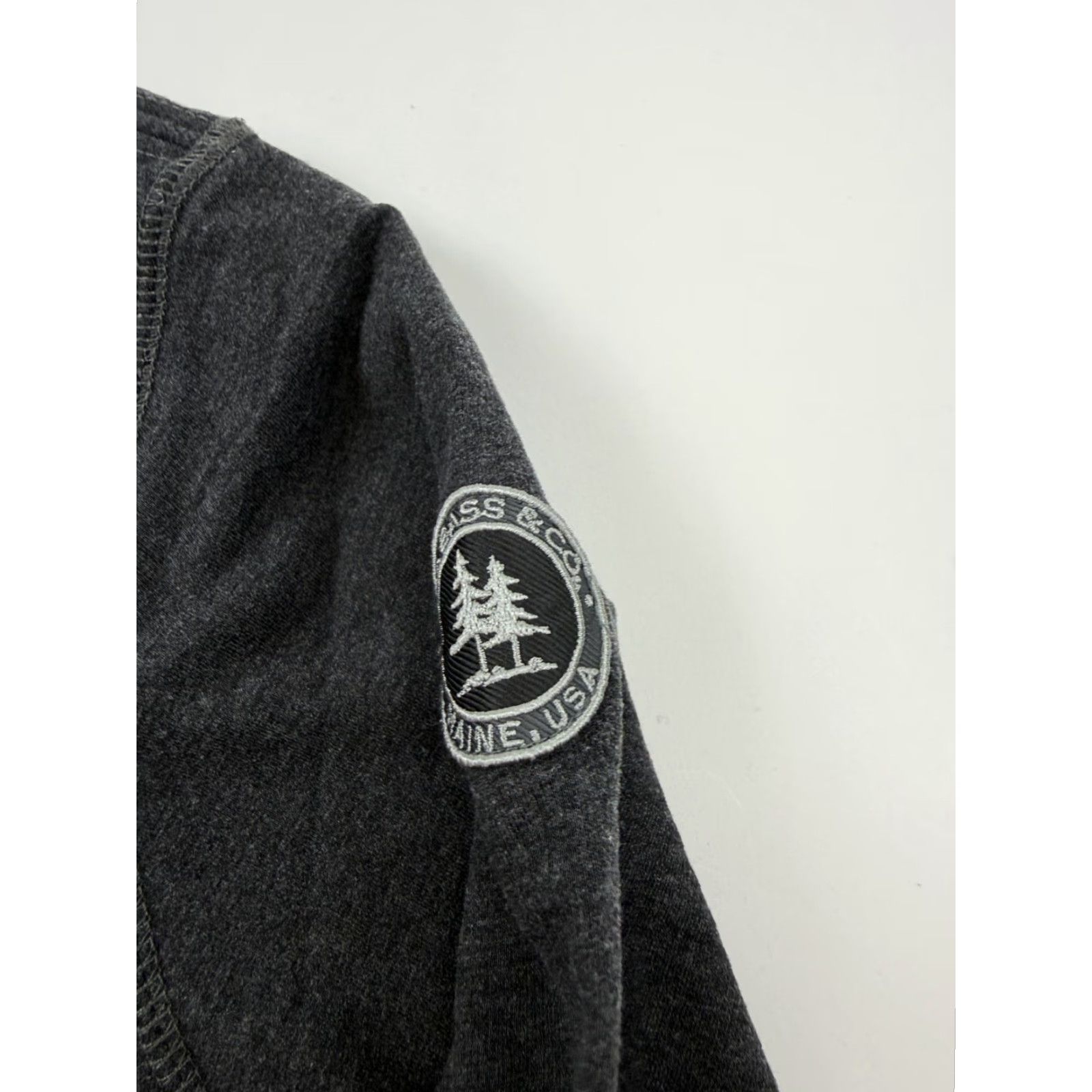 Vintage G.H. Bass & Co. Sweatshirt Mens Medium Gray 1/4 Zip Quilted Pullover Logo Patch Size US M / EU 48-50 / 2 - 2 Thumbnail
