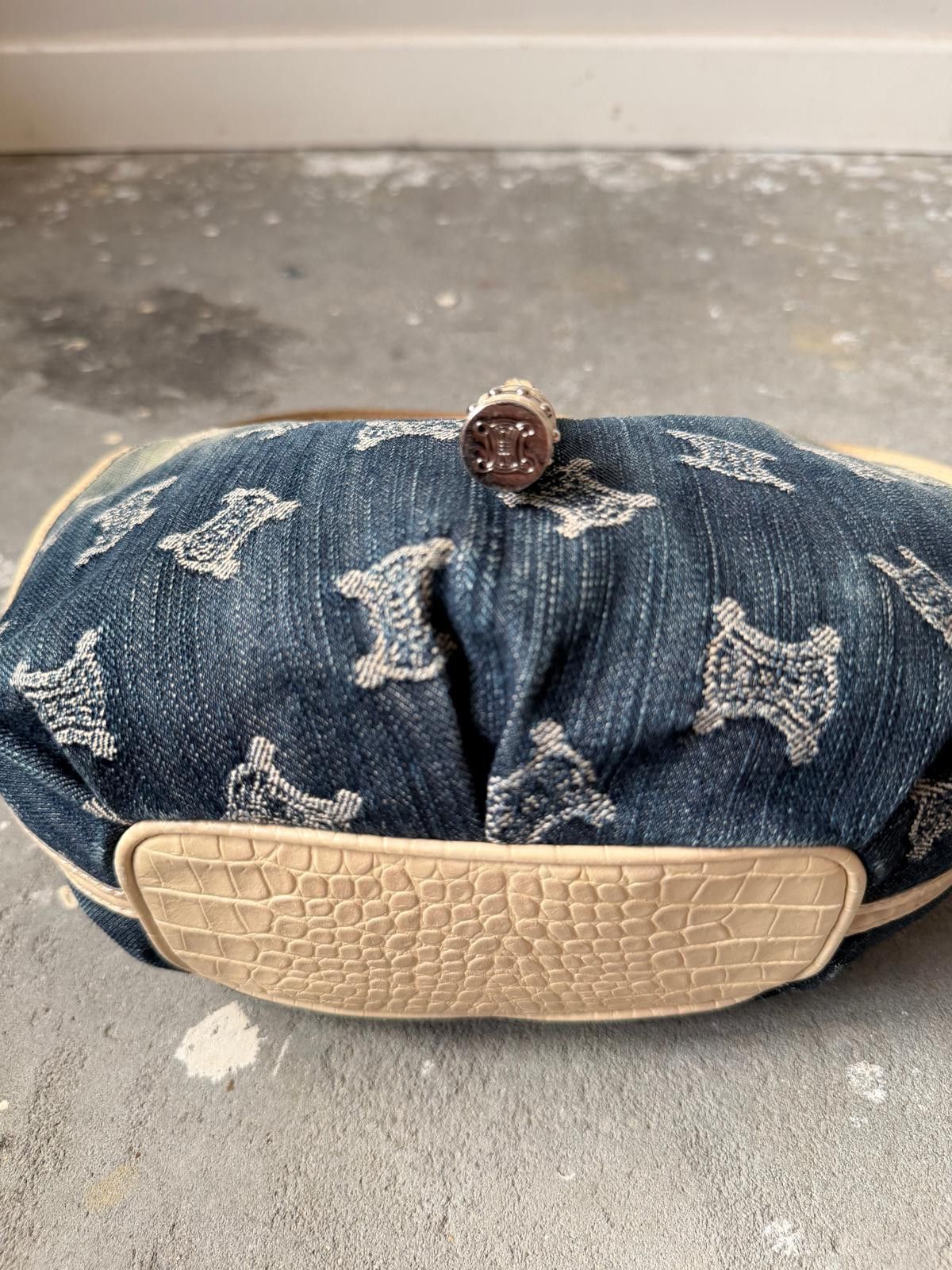 Celine Celine Macadam Bittersweet Denim Shoulder Bag Gradient Size ONE SIZE - 3 Thumbnail