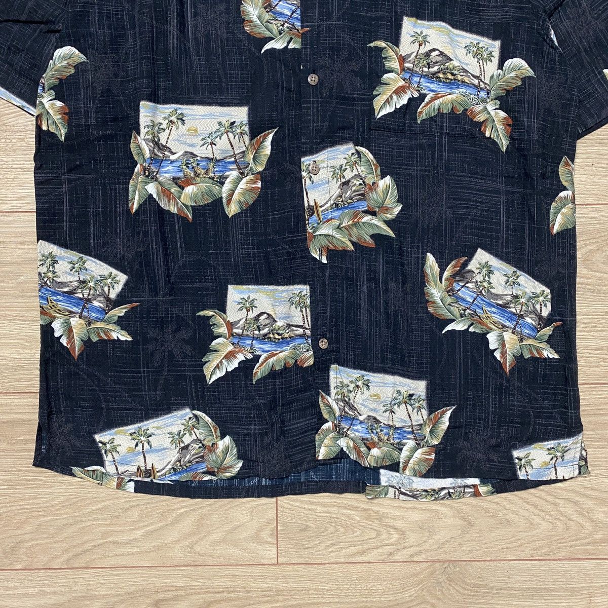 Vintage Batik Bay Hawaiian Postcard Print Floral Shirt Short L Size US L / EU 52-54 / 3 - 3 Thumbnail