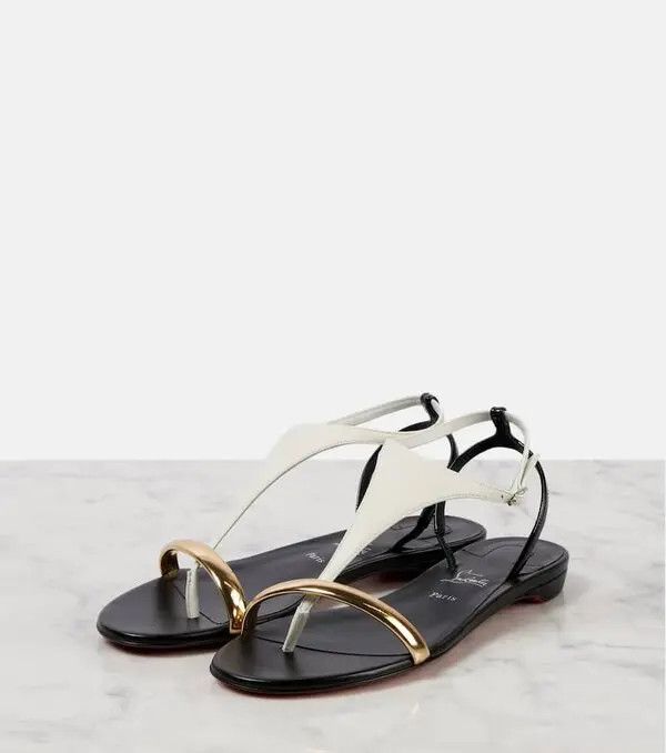 Christian Louboutin o1w1db10725 Sandals in Black Size US 8 / IT 38 - 4 Thumbnail