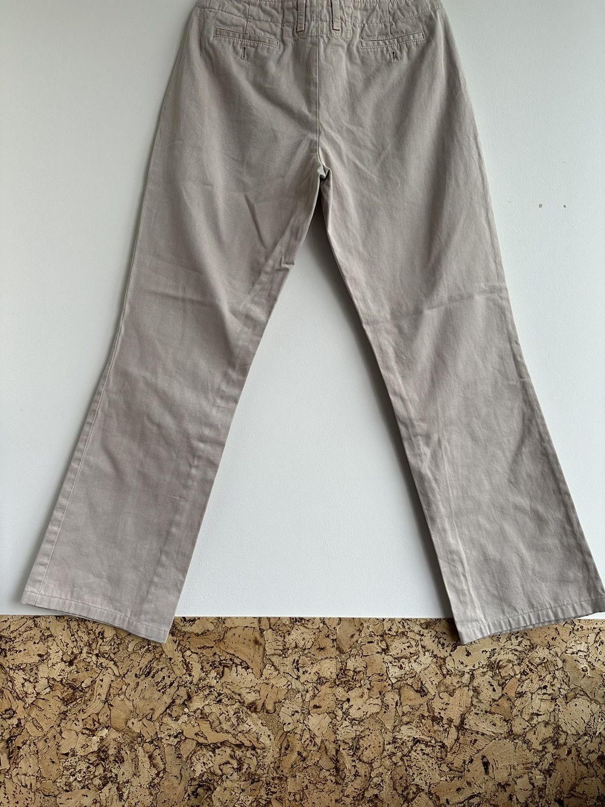 Prada 2003 Prada Cotton Beige Bootcut Chino Pants Women Size IT 42 Size 28" / US 6 / IT 42 - 7 Thumbnail