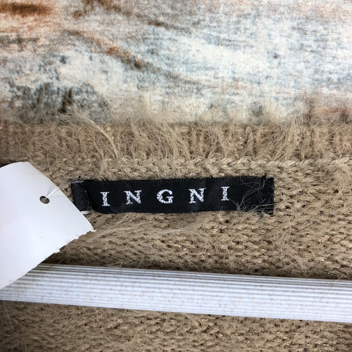 Homespun Knitwear DLL Ingni Brown shaggy fur Mohair Knitwear #C048 Size M / US 6-8 / IT 42-44 - 9 Thumbnail