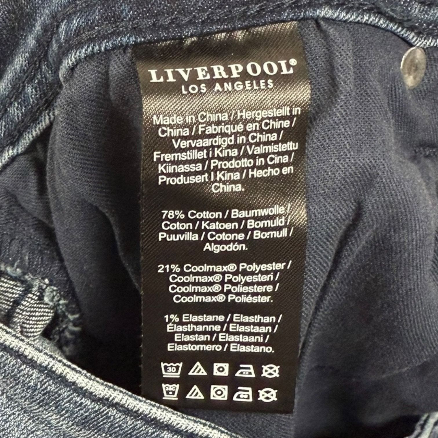 Other Liverpool Los Angeles Men's Jeans 31W 30L Slim Cut Size US 31 - 4 Thumbnail