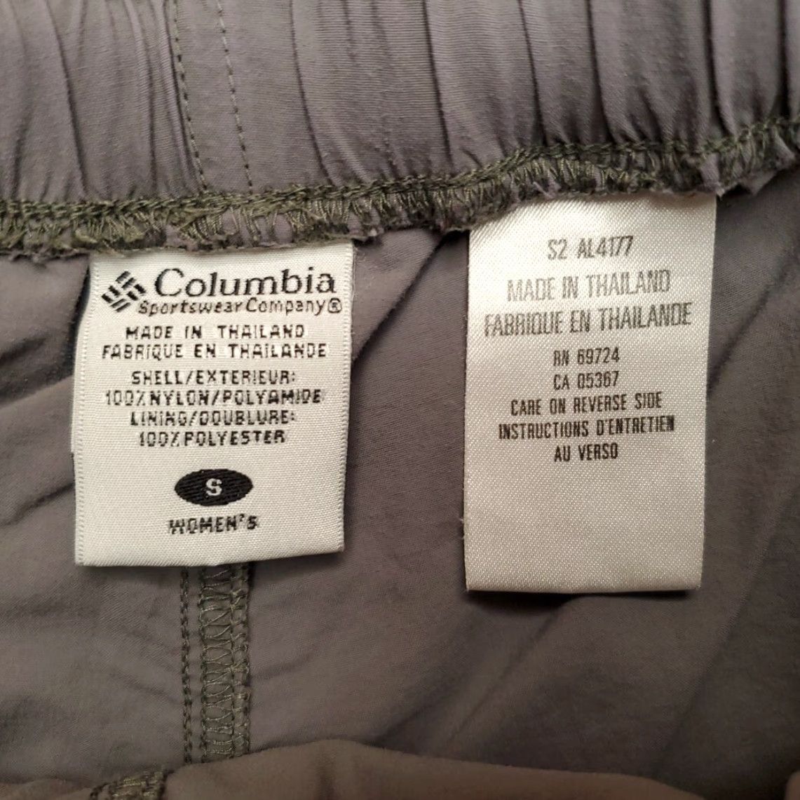 Vintage Columbia Shorts Women S Green 100% Nylon Performance Lightweight Running Casual Size 28" / US 6 / IT 42 - 3 Thumbnail