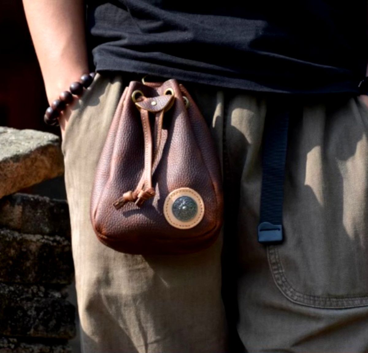 Designer × Japanese Brand × Vintage Stunning Vintage Hippie Leather Bag Streetwear Punk Rave Size ONE SIZE - 4 Thumbnail