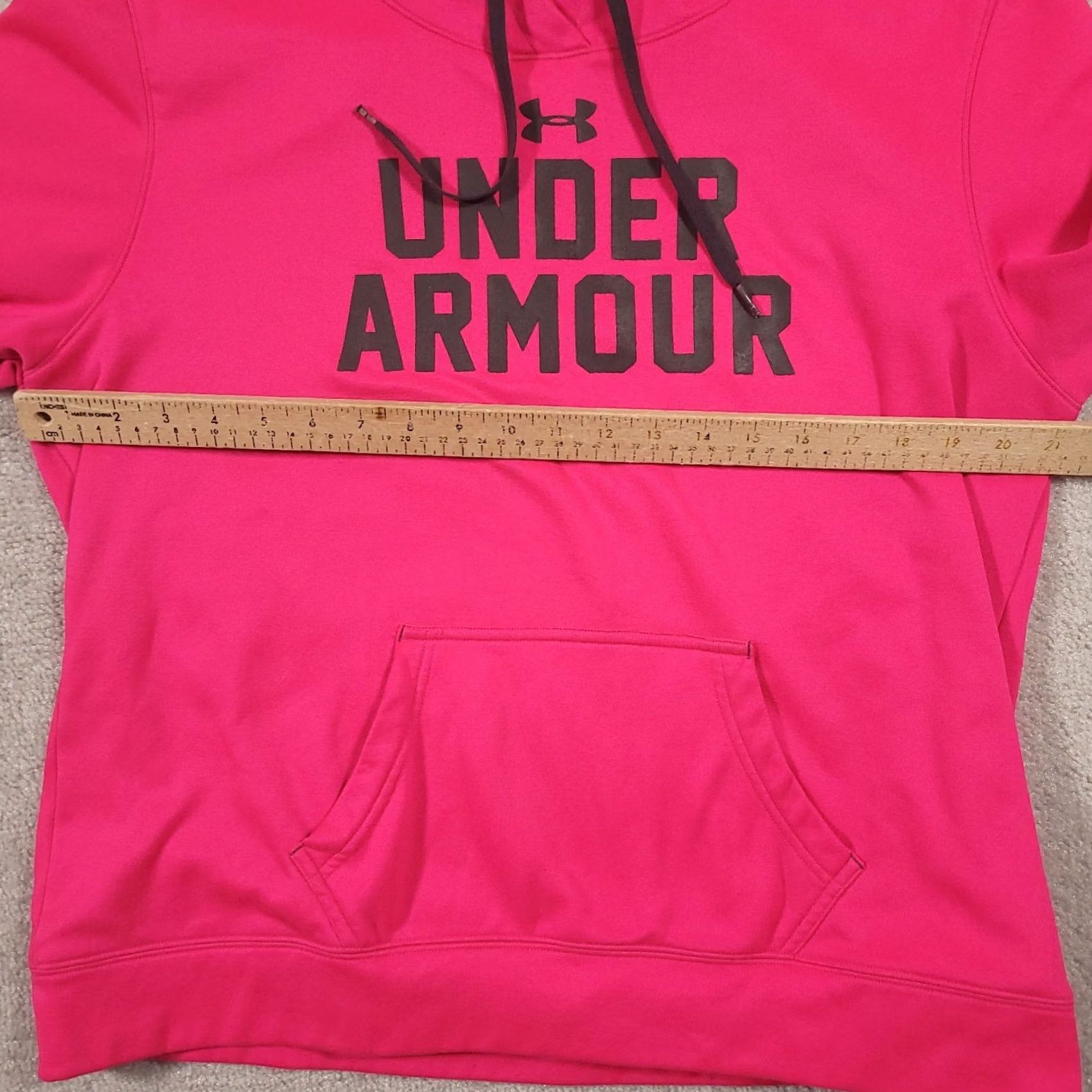 Under Armour Under Armour Hoodie Pullover Long Sleeve Pink Womens XL Semi Fitted Logo Sweatshirt Pullover Hoodie Activewear Casual Size XL / US 12-14 / IT 48-50 - 3 Thumbnail