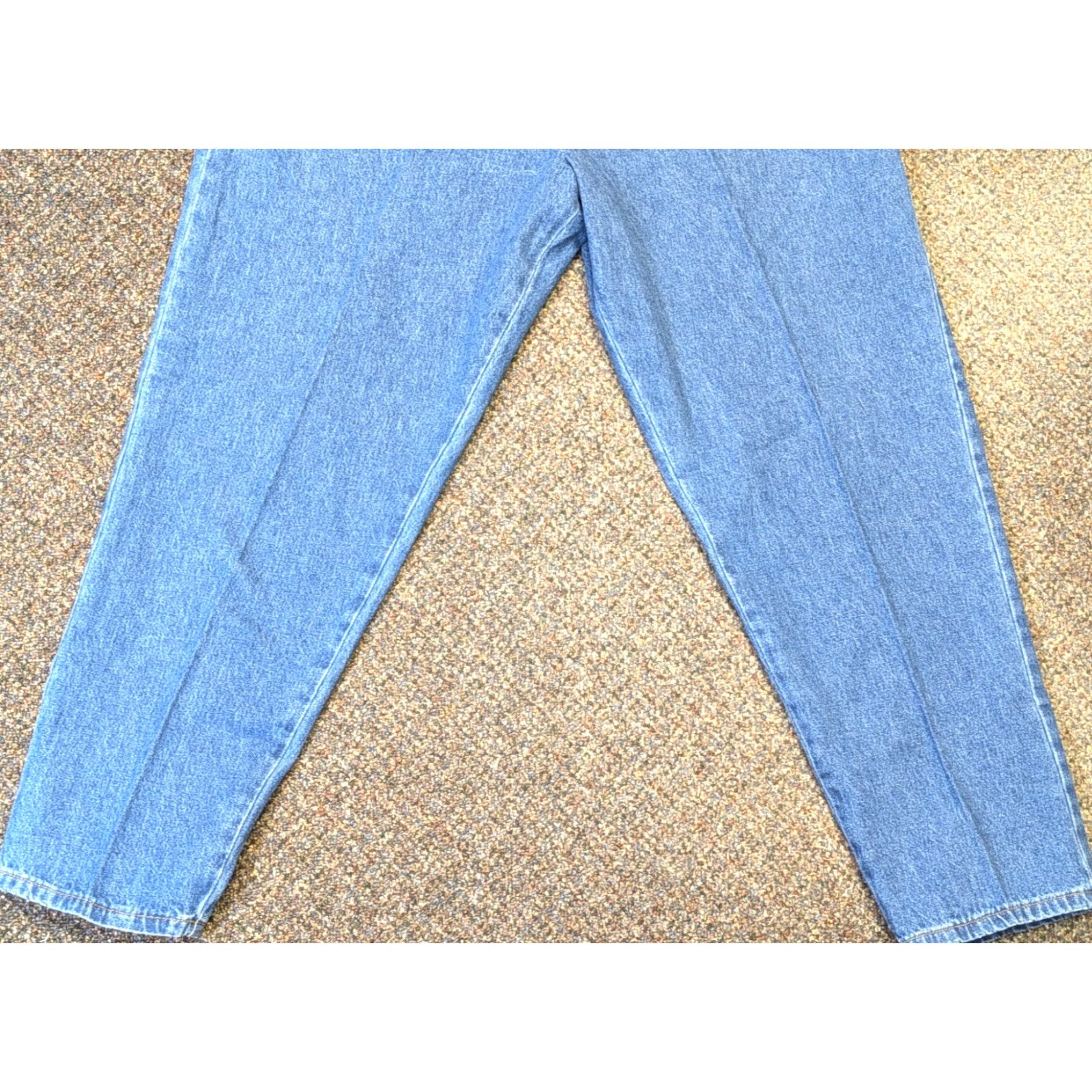 Vintage VINTAGE Bobbie Brooks NWT Jeans 18P Petite Dark Stonewash Elastic Waist Stretch Pull On Women Size 40" / US 18 - 3 Thumbnail