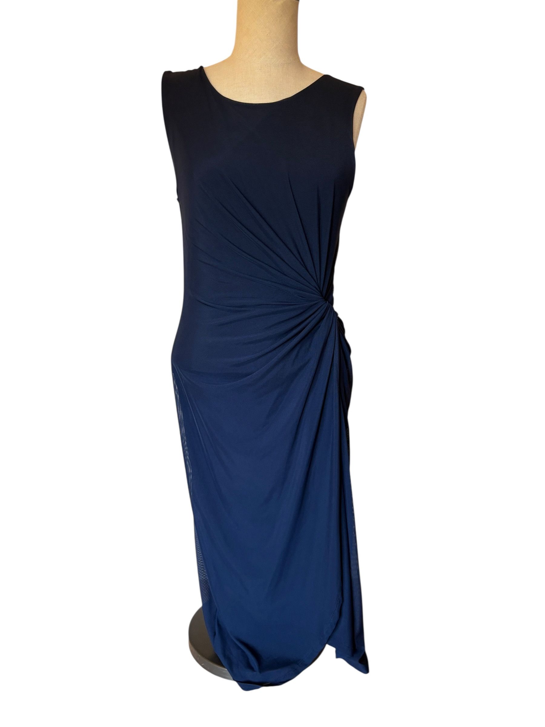 Elie Tahari Tahari Navy Blue Dress Size S / US 4 / IT 40 - 3 Thumbnail