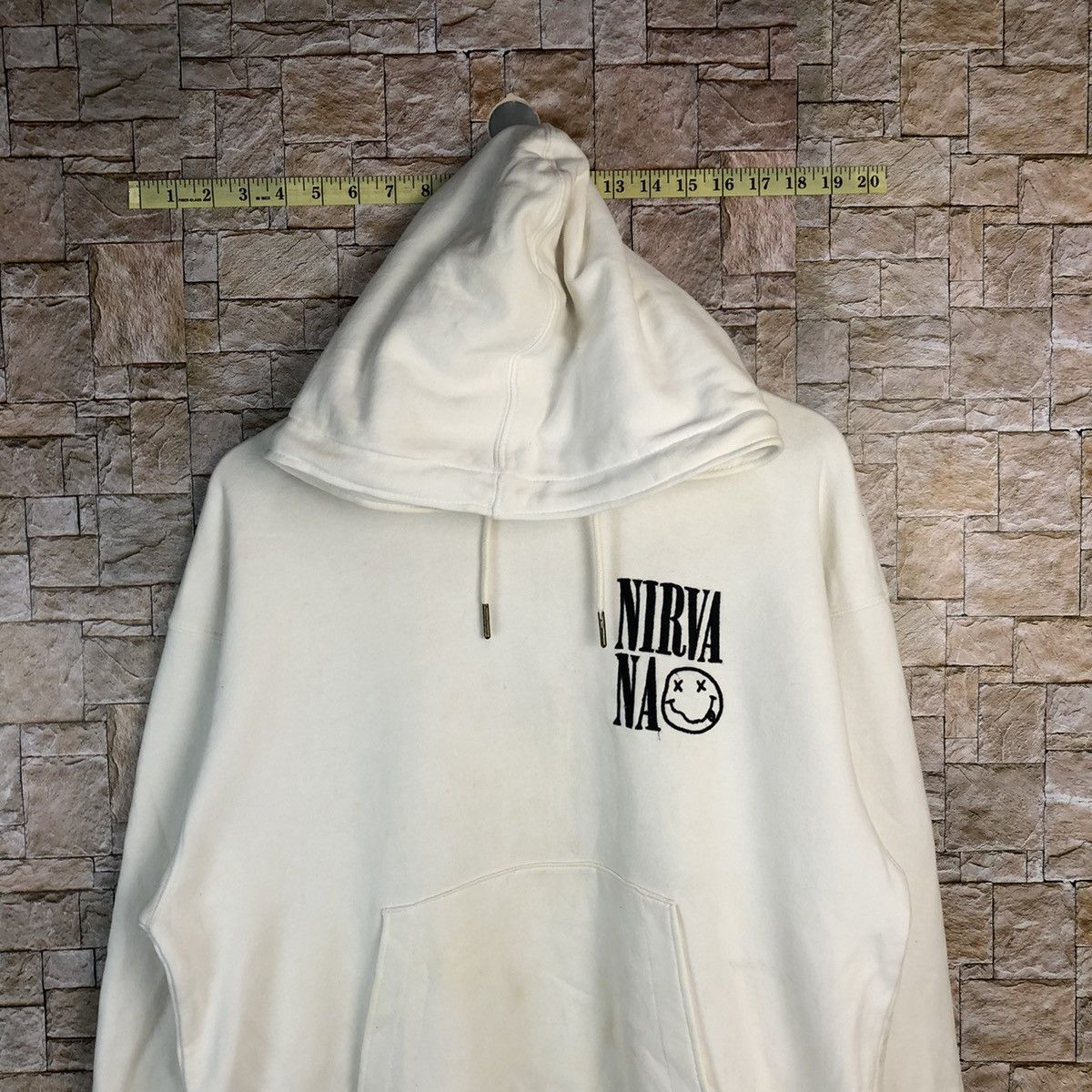 Nirvana Gu X Nirvana White Hoodie sweatshirt #A555 Size US M / EU 48-50 / 2 - 2 Thumbnail