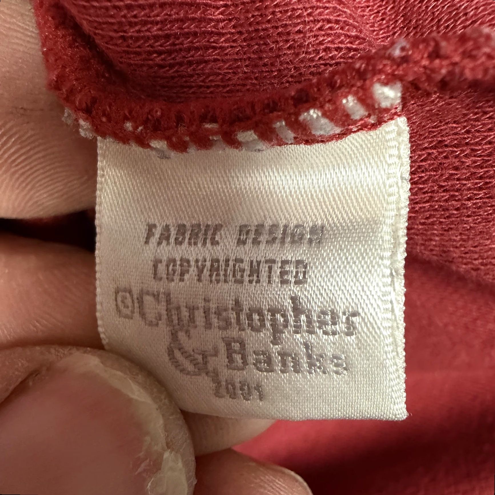 Vintage VINTAGE Christopher & Banks T-Shirt Womens S Red Heart Embroidered Valentine Crew Neck Long Sleeve Knit Top Size S / US 4 / IT 40 - 7 Thumbnail