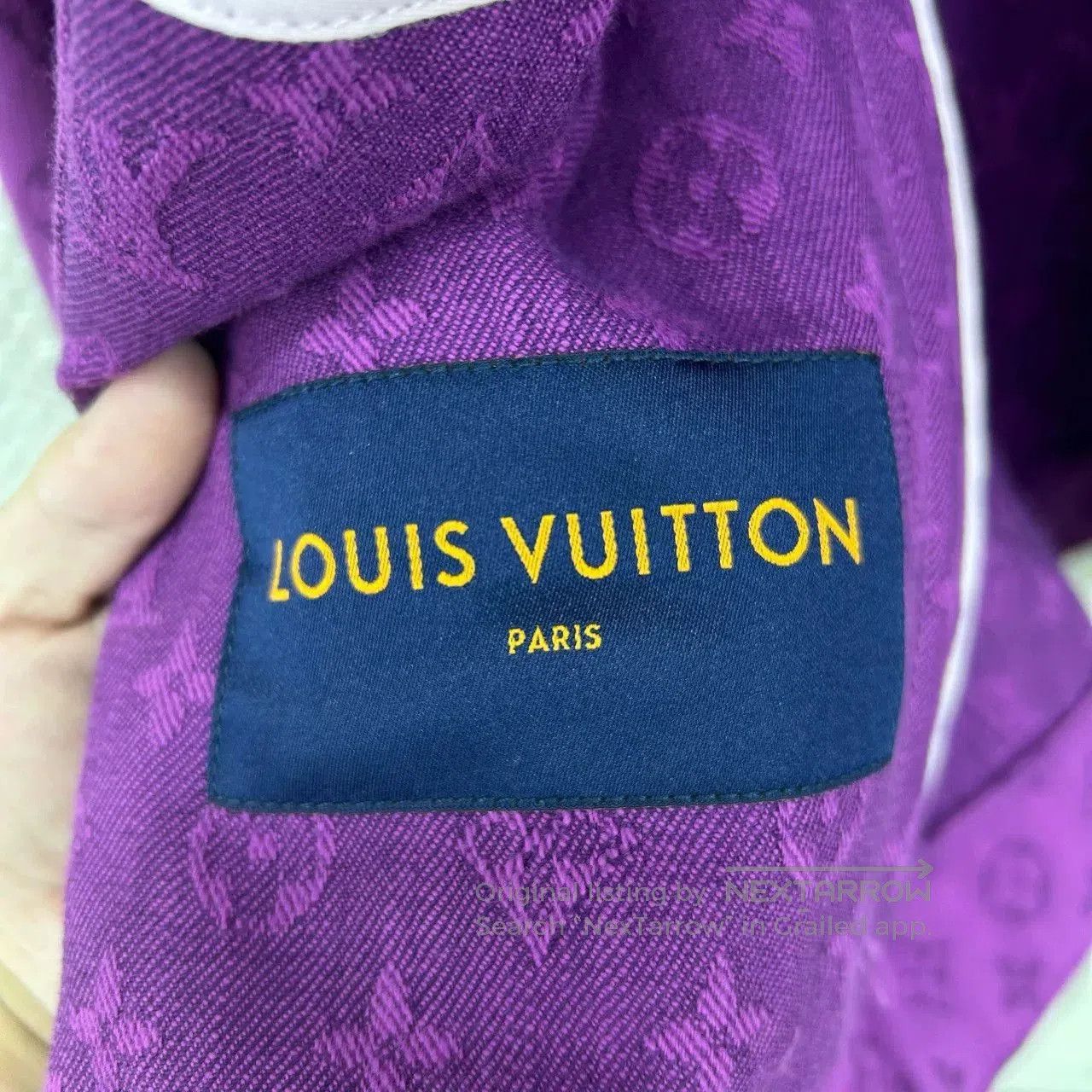 Louis Vuitton Louis Vuitton Purple Monogram Denim Jacket. Size US L / EU 52-54 / 3 - 3 Thumbnail