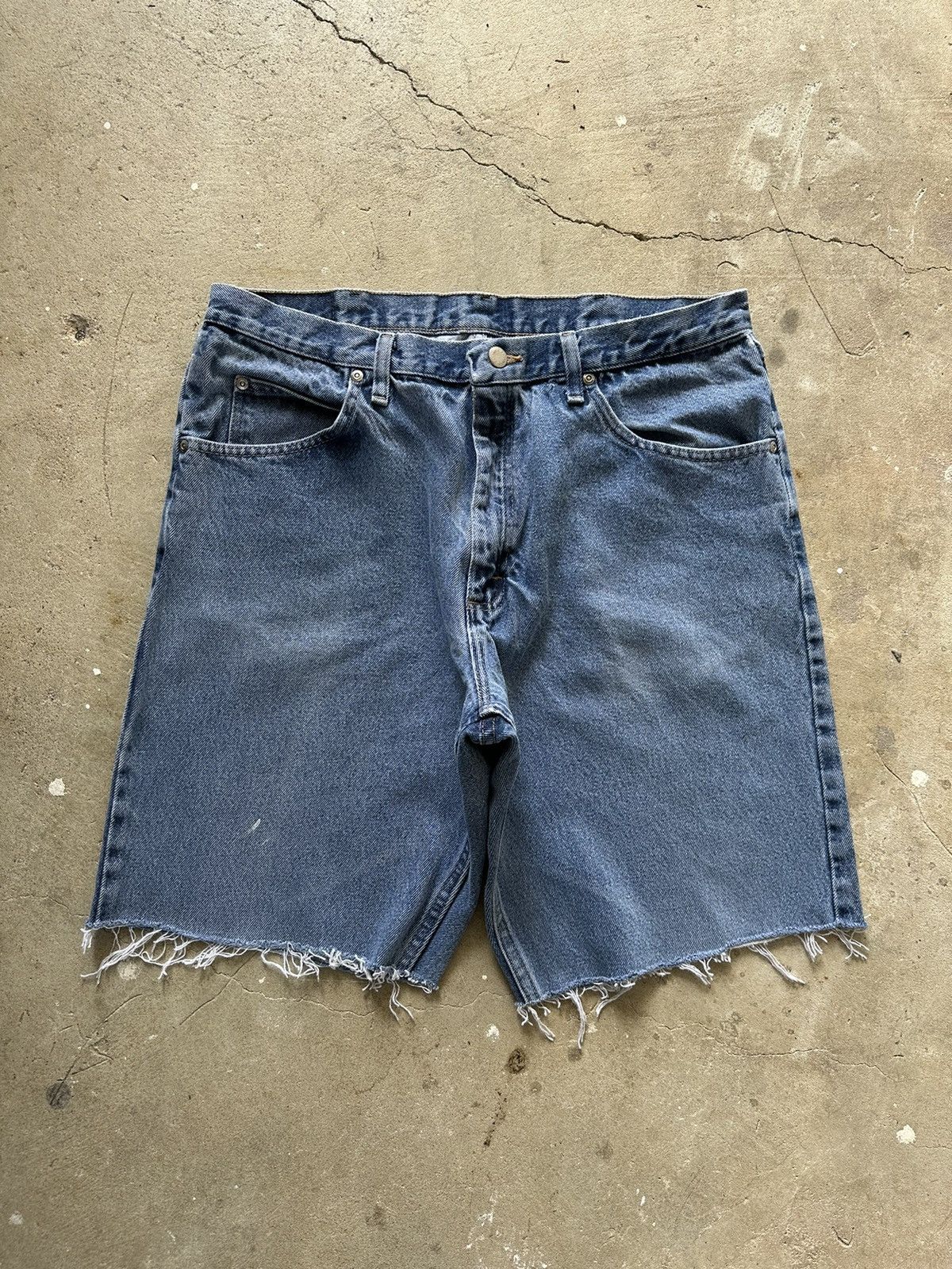 Vintage Y2K Vintage Wrangler Blue Cut Off Jorts Denim Shorts 90s | Grailed