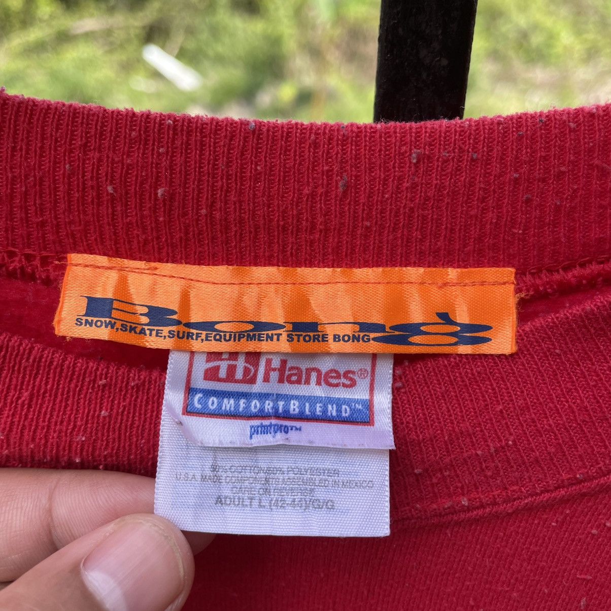 Vintage 🔥Vintage 90s Bong Big Center Box Logo Surf Skate Sweatshirts Size US M / EU 48-50 / 2 - 10 Thumbnail