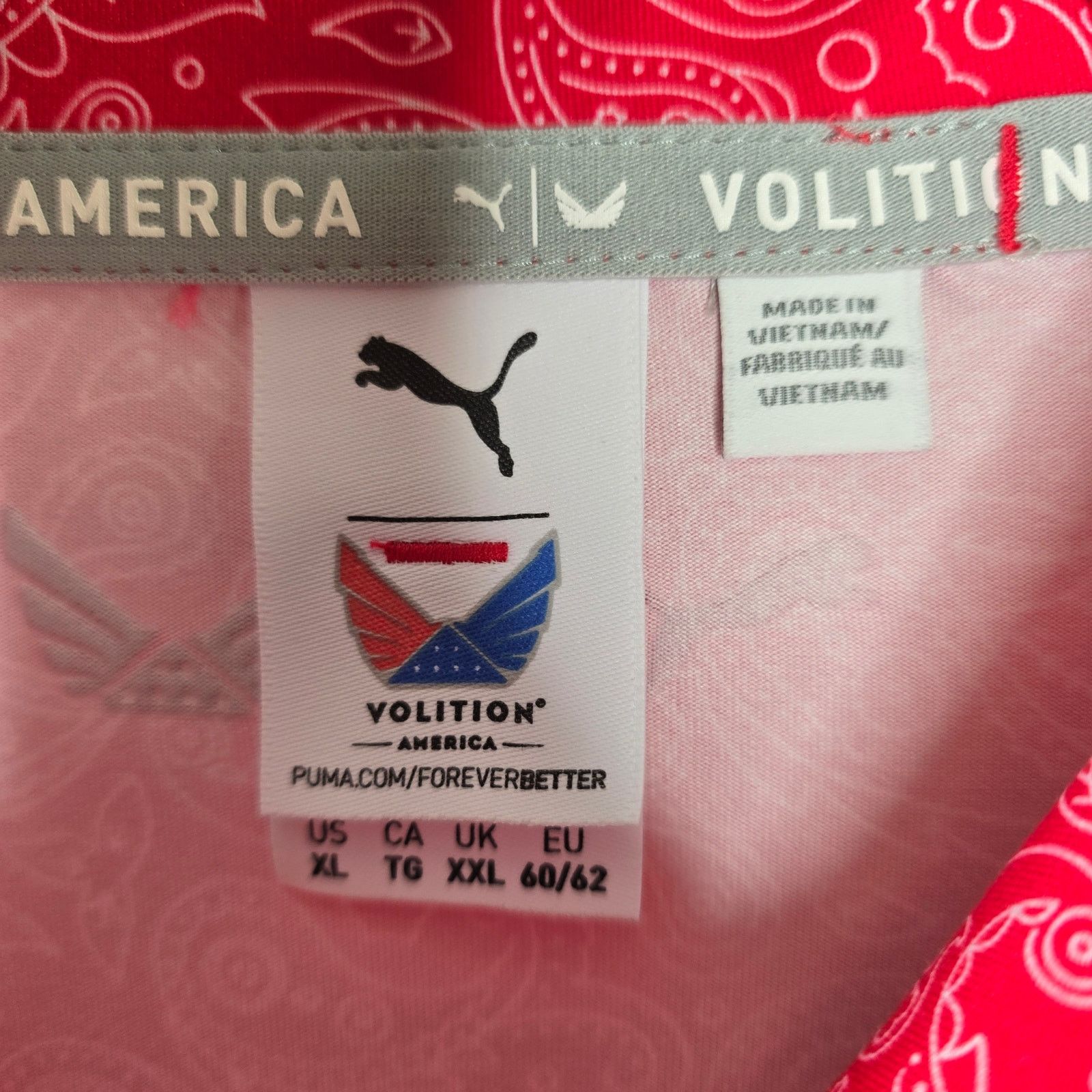 Puma Puma X Volition Red Paisley Bandana Polo Shirt Size XL Size US XL / EU 56 / 4 - 3 Thumbnail